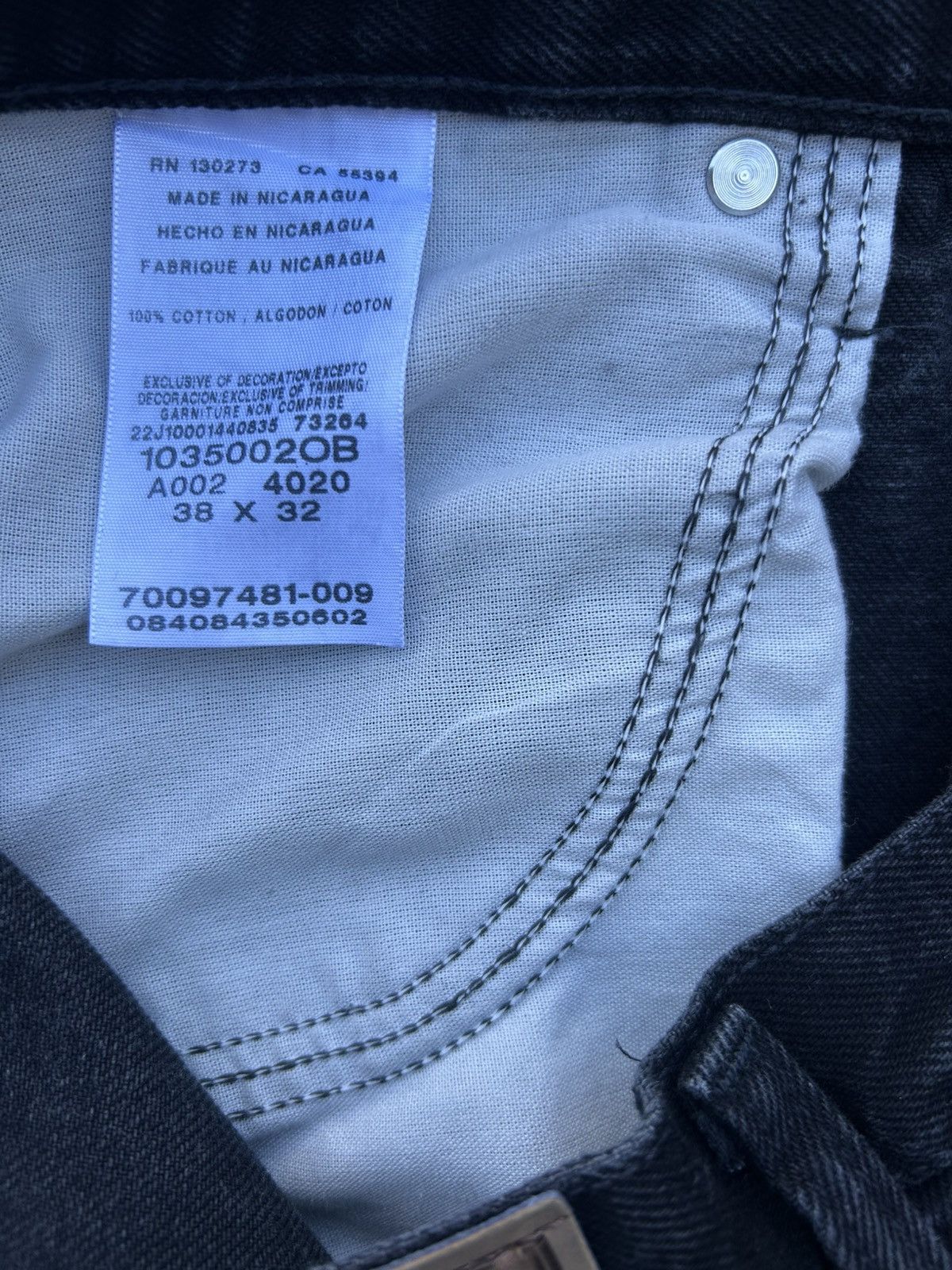 Wrangler Wrangler Men's Black Jeans Size US 38 / EU 54 - 4 Thumbnail