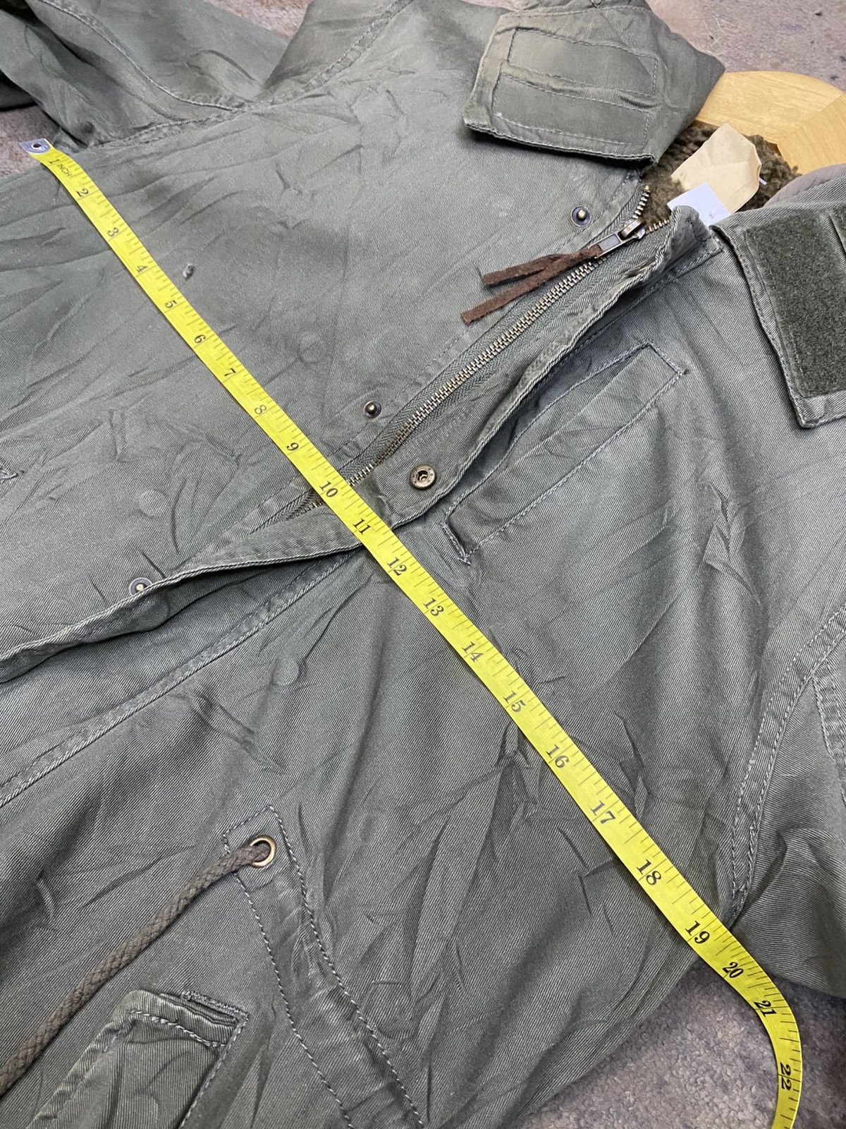 Other Olive green parka jacket with a furry hood Size US L / EU 52-54 / 3 - 11 Thumbnail