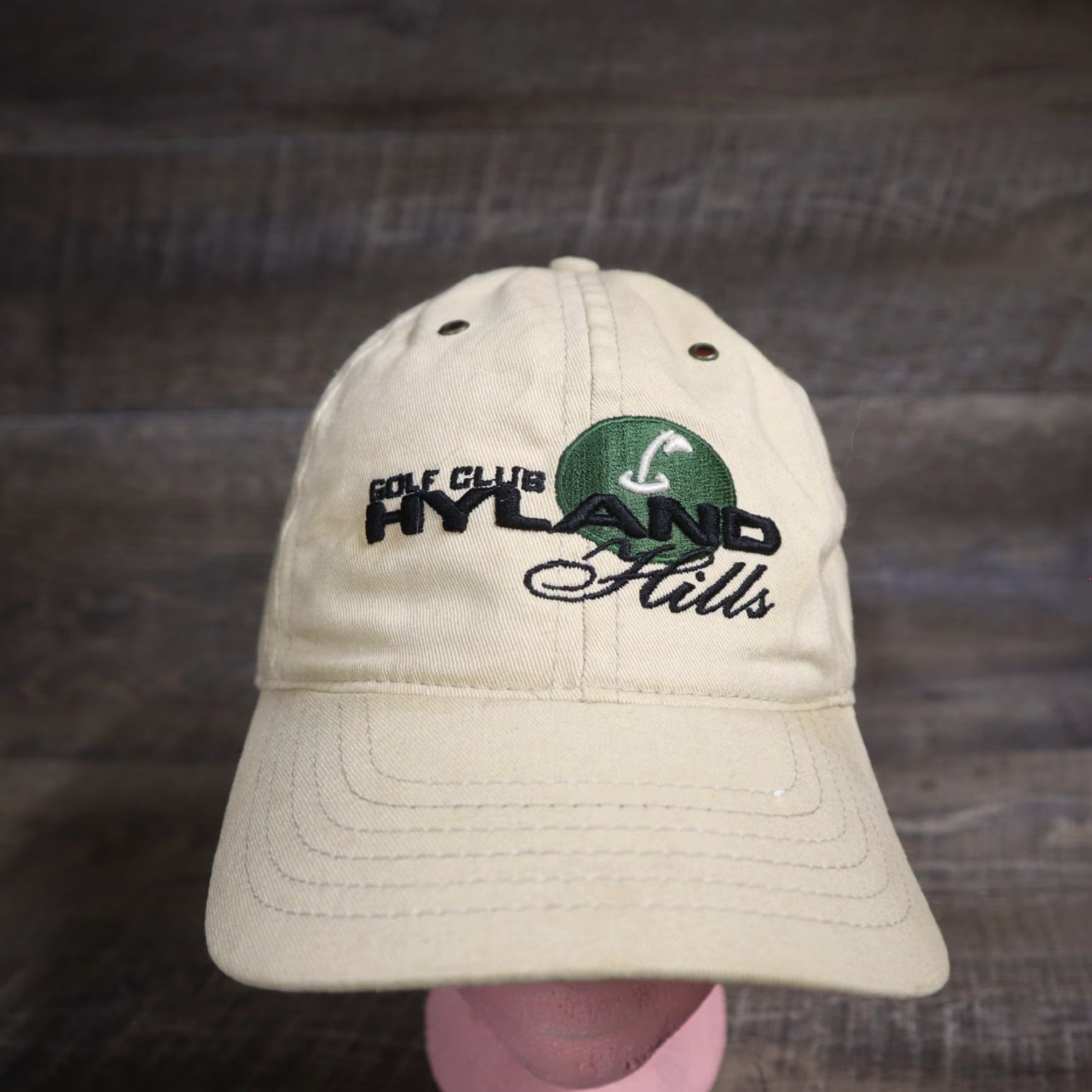 Vintage VINTAGE Hyland Hills Golf Club Baseball Cap Hat Unisex Adults Adjustable Brown 90s Strapback Size ONE SIZE - 2 Thumbnail