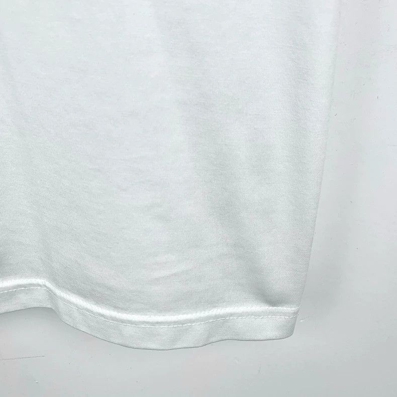 Prada Prada Logo letter embroidery round neck white cotton short- Size US XXL / EU 58 / 5 - 5 Thumbnail