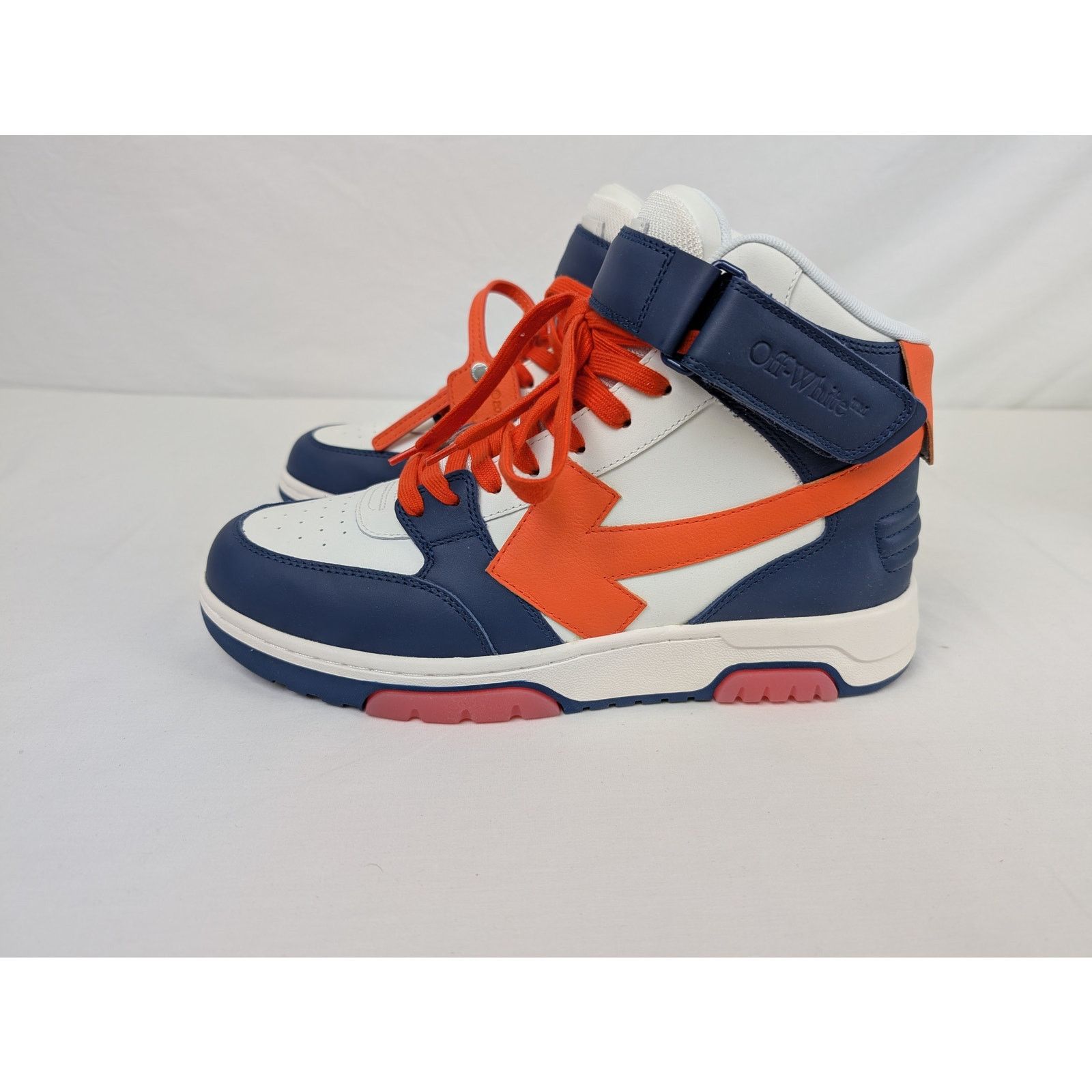 Off-White o1rshd1 Out of office Mid Top Lea Sneakers in Blue Size US 10 / EU 43 - 10 Thumbnail