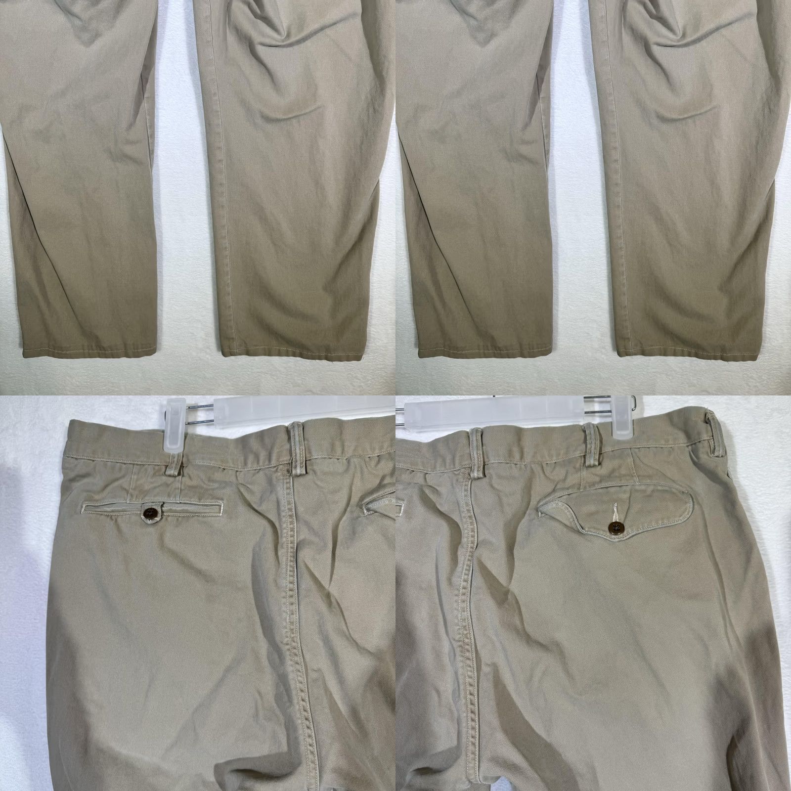 Polo Ralph Lauren VINTAGE Polo Ralph Lauren Pants Mens 40x30 Khaki Classic Fit Casual Chino Flat Front Size US L / EU 52-54 / 3 - 8 Thumbnail