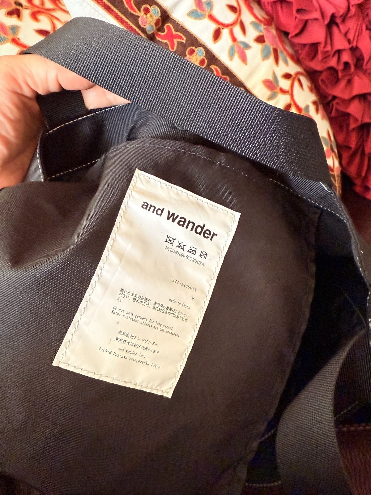 And Wander and wander tote bag, polyester, black Size ONE SIZE - 5 Thumbnail