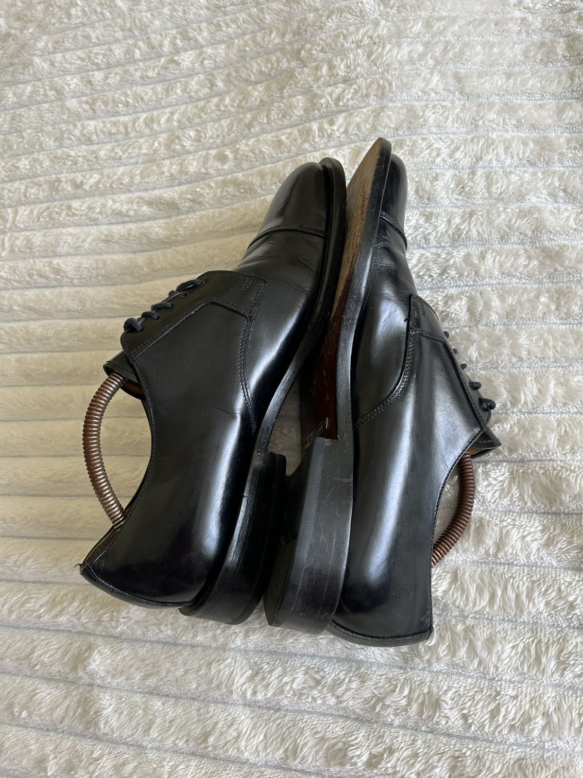 Dolce & Gabbana Dolce&Gabbana Black Leather Square Toe Lace-Up Oxfords US 7 Size US 7.5 / EU 40-41 - 7 Thumbnail