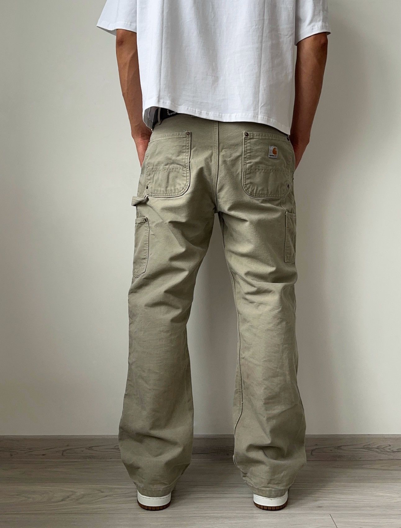 Carhartt Vintage Carhartt Double Knee Pants Beige Denim Jeans Baggy Size US 34 / EU 50 - 3 Thumbnail