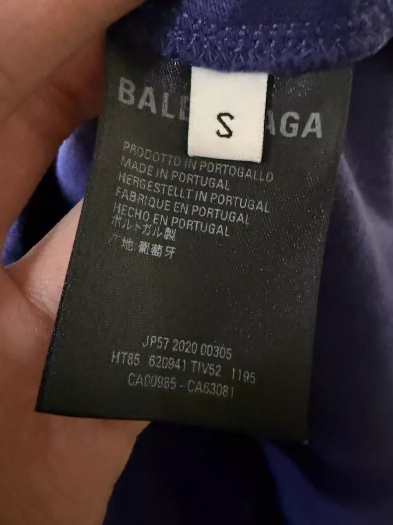 Balenciaga Balenciaga Blue printed cola short sleeve 2505-Nextarrow Size US S / EU 44-46 / 1 - 4 Thumbnail