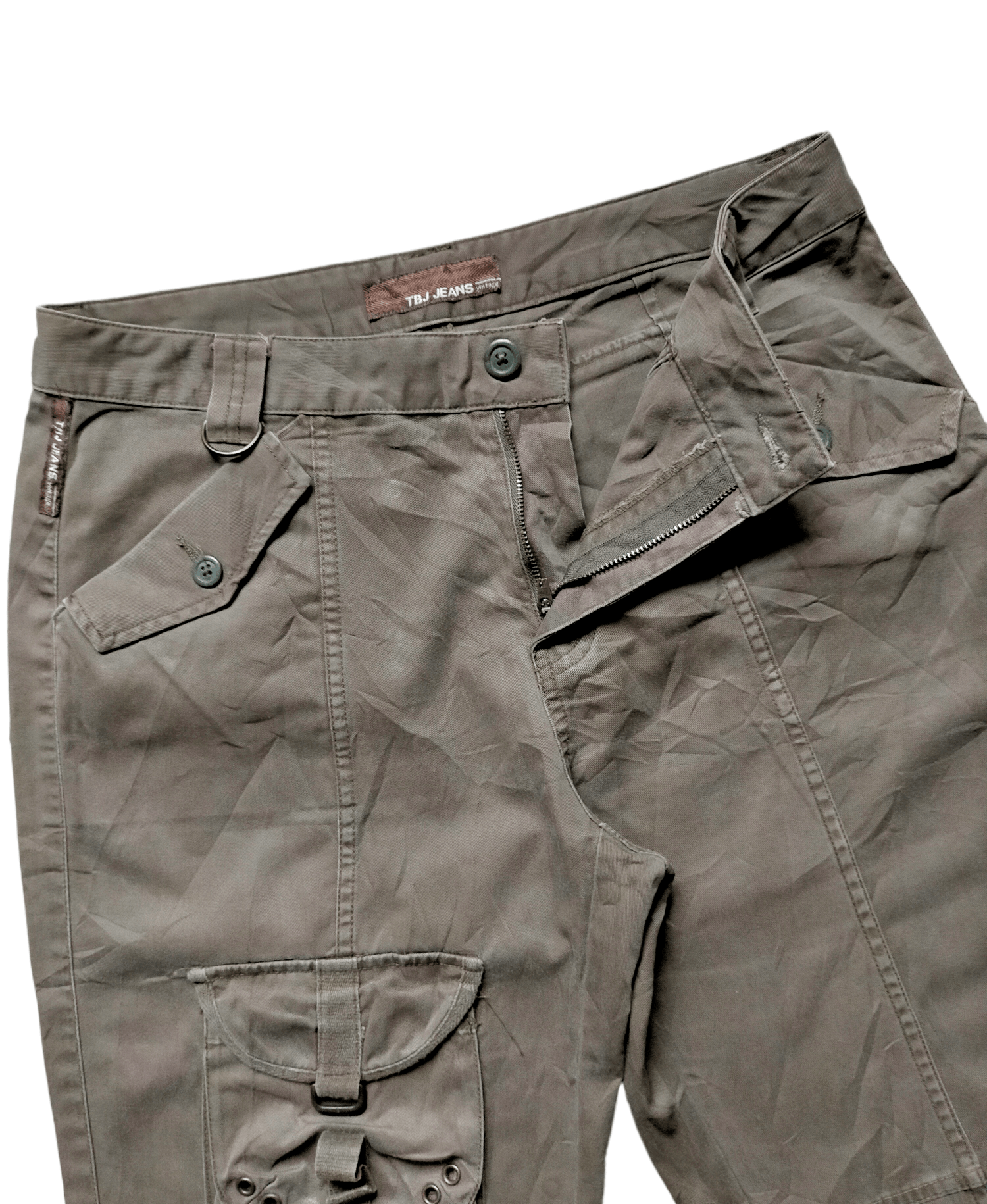Japanese Brand Flare Tbj Jeans Tactical Cargo Boot cut Pants Size US 30 / EU 46 - 6 Thumbnail