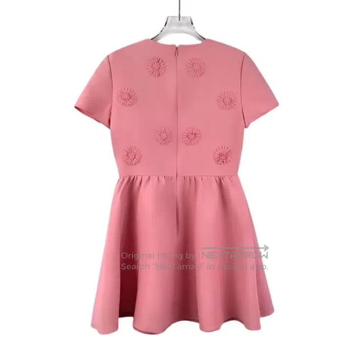 Valentino Valentino Pink daisy embroidered crew neck sleeveless dre Size XS / US 0-2 / IT 36-38 - 2 Thumbnail