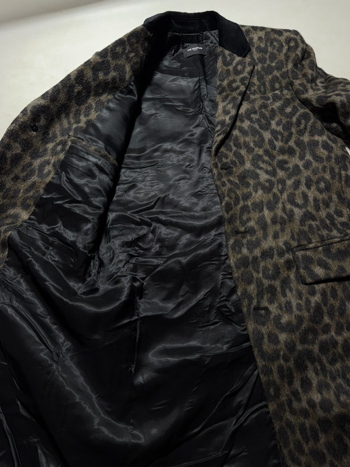 The Kooples The Kooples Leopard Wool Coat Size US XS / EU 42 / 0 - 7 Thumbnail