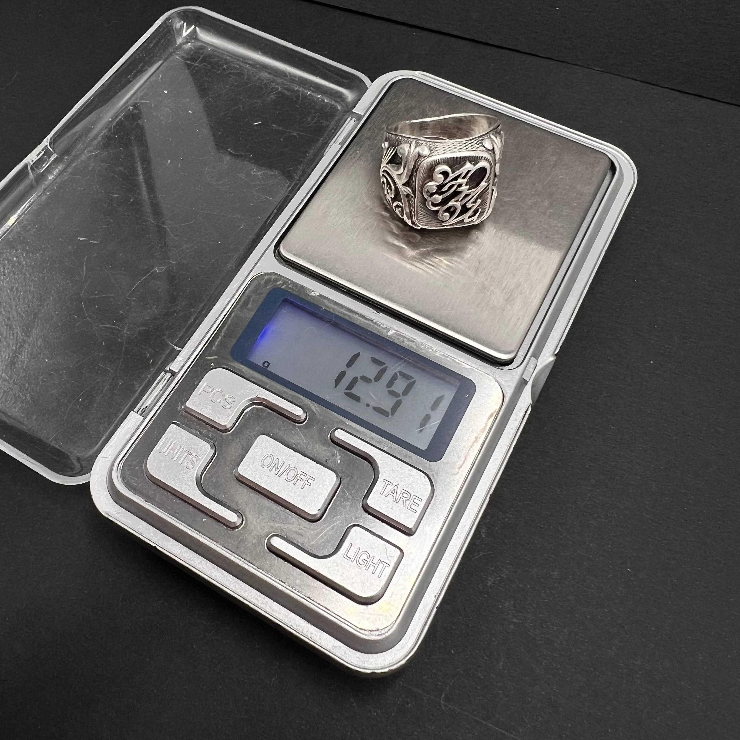 Vintage Vintage Men’s Jewelry Ring 925 Sterling Silver Size 10.5 Size ONE SIZE - 2 Thumbnail