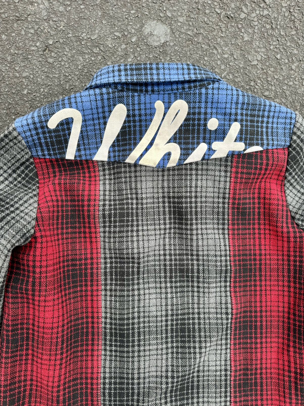 Off-White × Virgil Abloh Off White By Virgil Abloh Patchwork Flannel Jacket Size US L / EU 52-54 / 3 - 3 Thumbnail