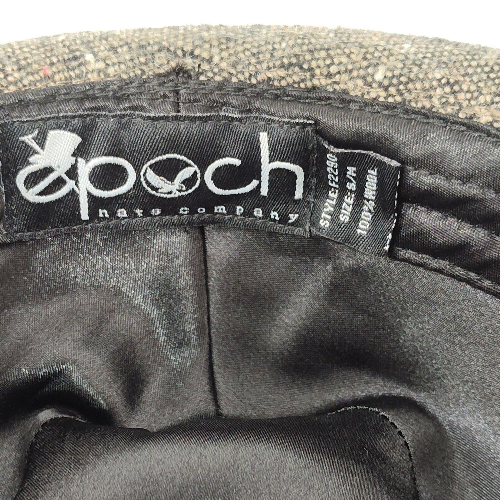 Epoch Epoch Brown Wool Hat Fedora Trilby Tweed Unisex S/M Festival Size ONE SIZE - 7 Thumbnail