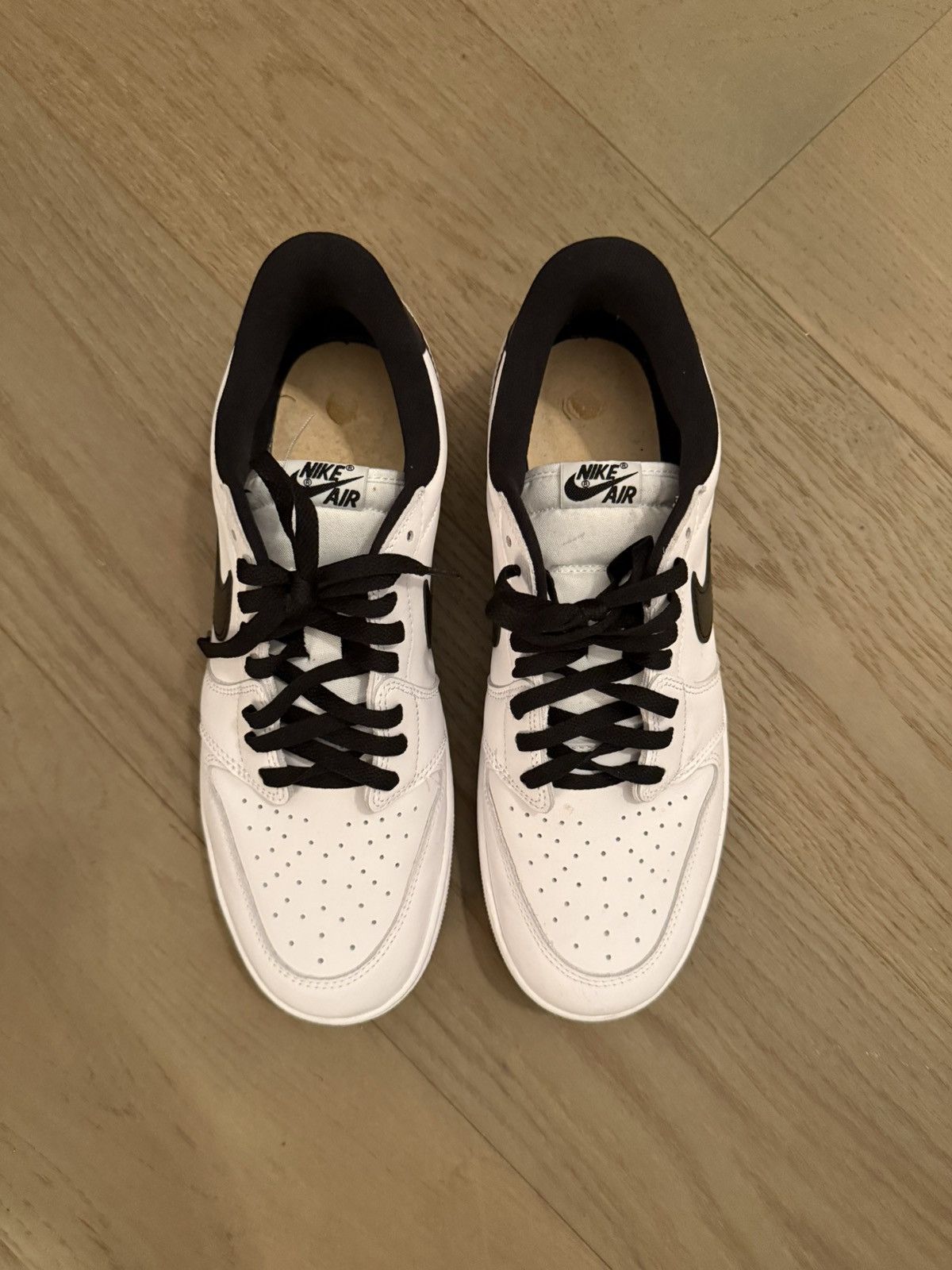 Nike Nike Air Force 1 Low White/Black (Panda) Size US 12.5 / EU 45-46 - 5 Thumbnail