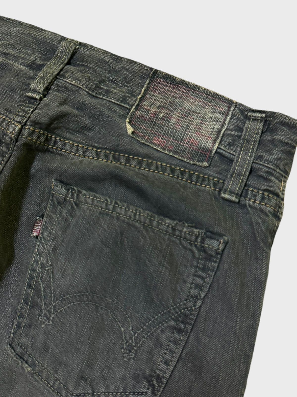 Edwin × Hysteric Glamour Vintage Edwin 502 Studs Skull Distressed Denim Size US 30 / EU 46 - 16 Thumbnail