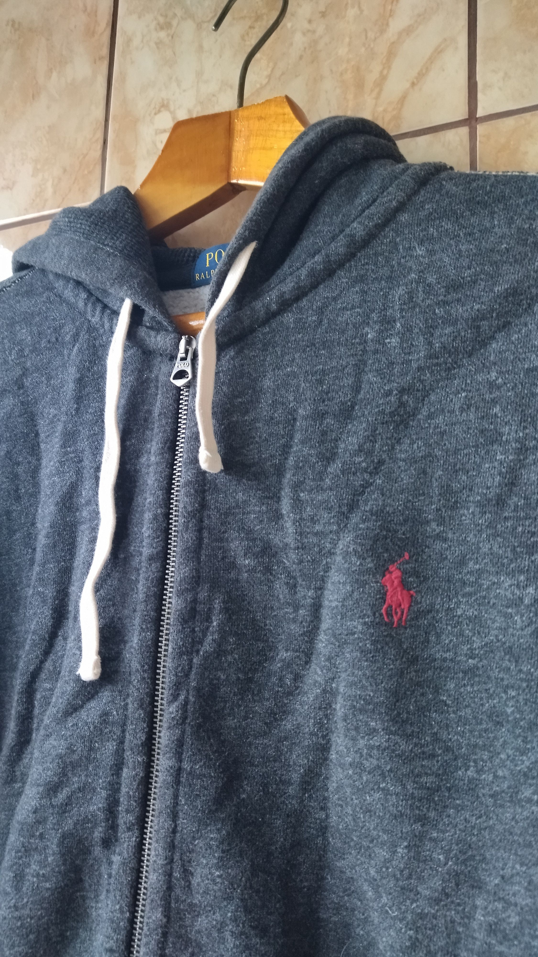Polo Ralph Lauren Vintage dark grey Polo Ralph Lauren zip up hoodie Size US XXL / EU 58 / 5 - 2 Thumbnail