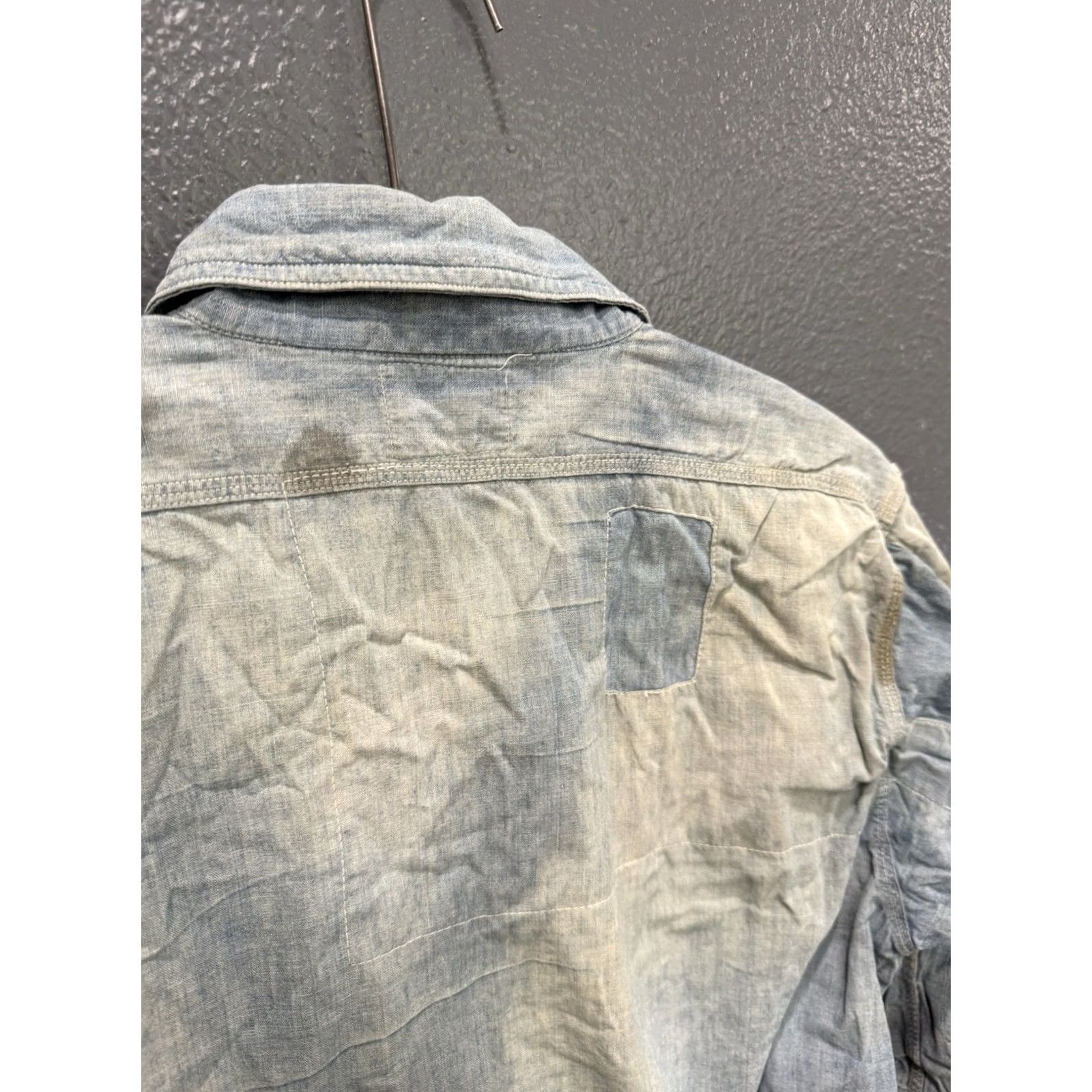 Vintage VINTAGE Homesteader Shirt Mens Large 40s Sanforized Chambray Cotton Button Up Size L Size US L / EU 52-54 / 3 - 6 Thumbnail