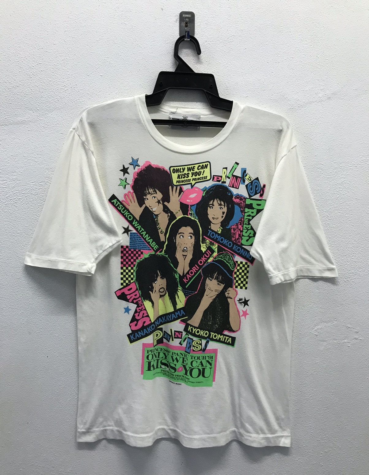 Band Tees × Japanese Brand × Vintage Vintage Princess2 Panic Tour ‘91 Only We Can Kiss You Shirt Size US M / EU 48-50 / 2 - 1 Thumbnail