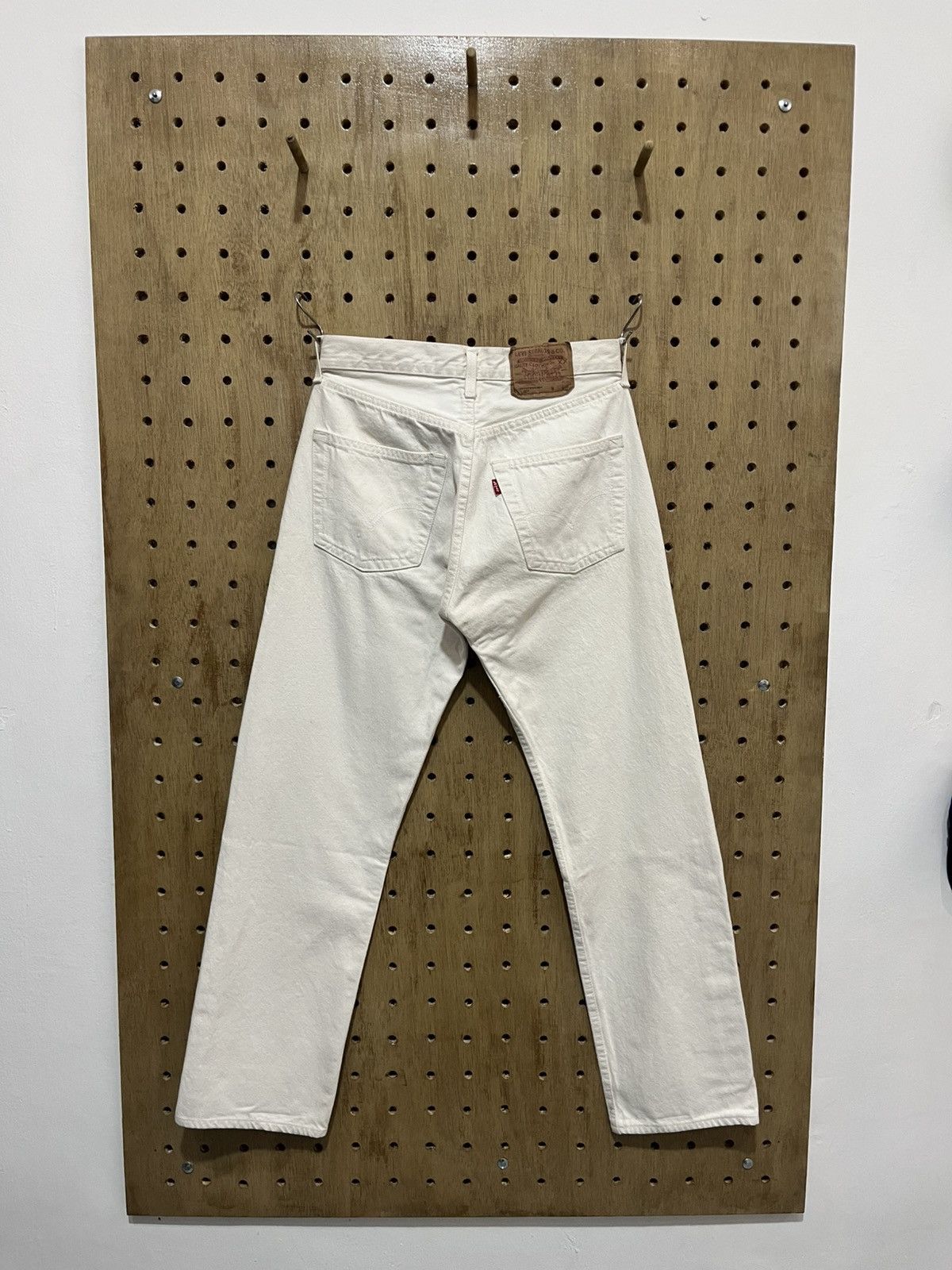 Levi's 90’s Levi’s 501 White Denim Jeans. Size US 30 / EU 46 - 3 Thumbnail