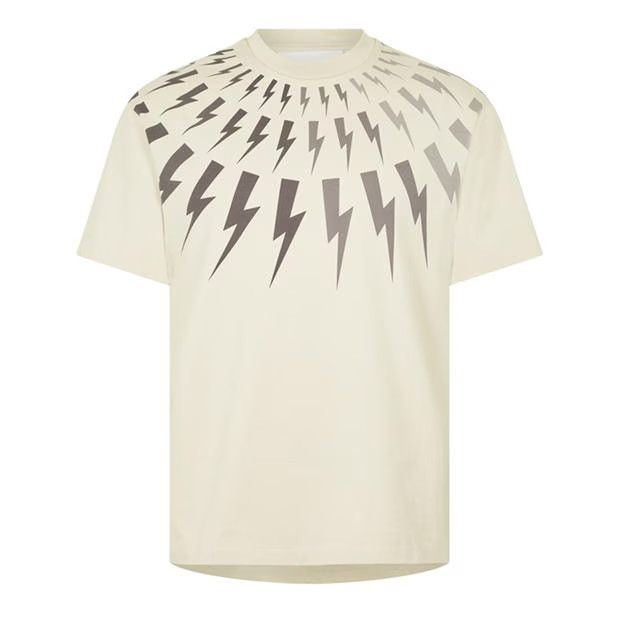 Image of Neil Barrett O1G2R1Mq0424 T-Shirts In Ivory Steel, Men's (Size 2XL)