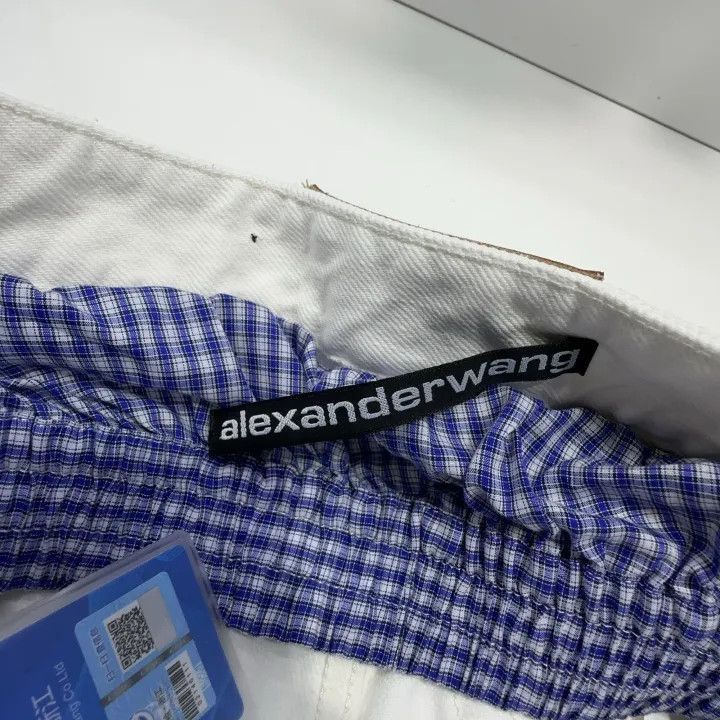 Alexander Wang Alexander Wang Cleanfit Layered White Denim Pants - Size 25" / US 0 / IT 36 - 4 Thumbnail