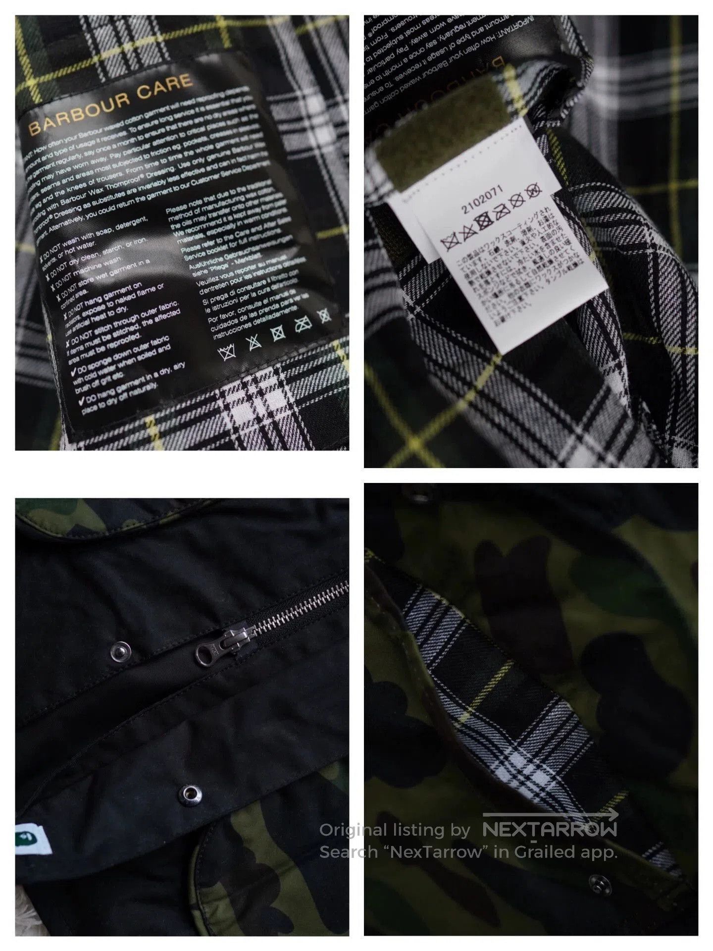Barbour Multi Camo Accent Casual Jacket Size M. Size US M / EU 48-50 / 2 - 9 Thumbnail