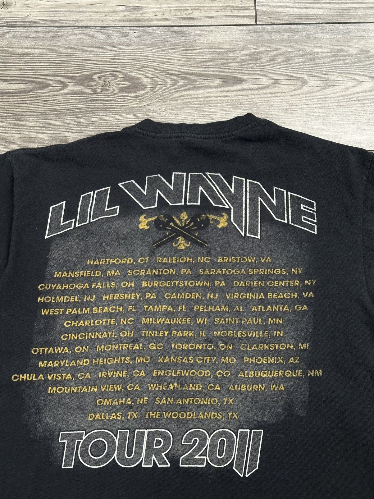 Rap Tees Lil Wayne 2011 Tour T Shirt Size US M / EU 48-50 / 2 - 4 Thumbnail