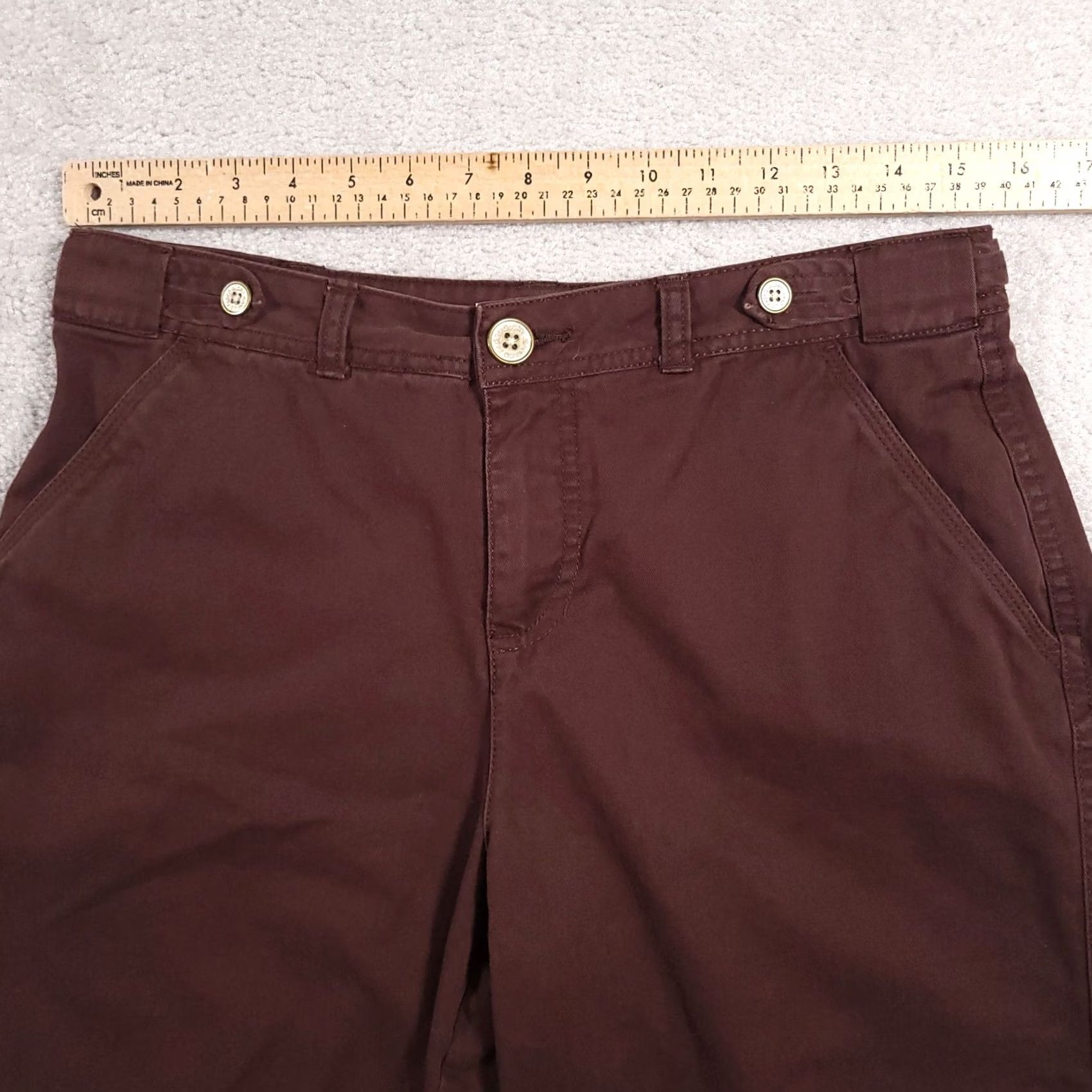 Faded Glory VINTAGE Faded Glory Bermuda Shorts Women's 4 Brown Chino Mid Rise 9" Size 27" / US 4 / IT 40 - 5 Thumbnail