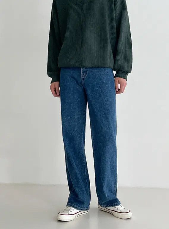 Japanese Brand Hayama x Endo Blue casual wide-leg all-match washed jeans Size US 32 / EU 48 - 1 Thumbnail