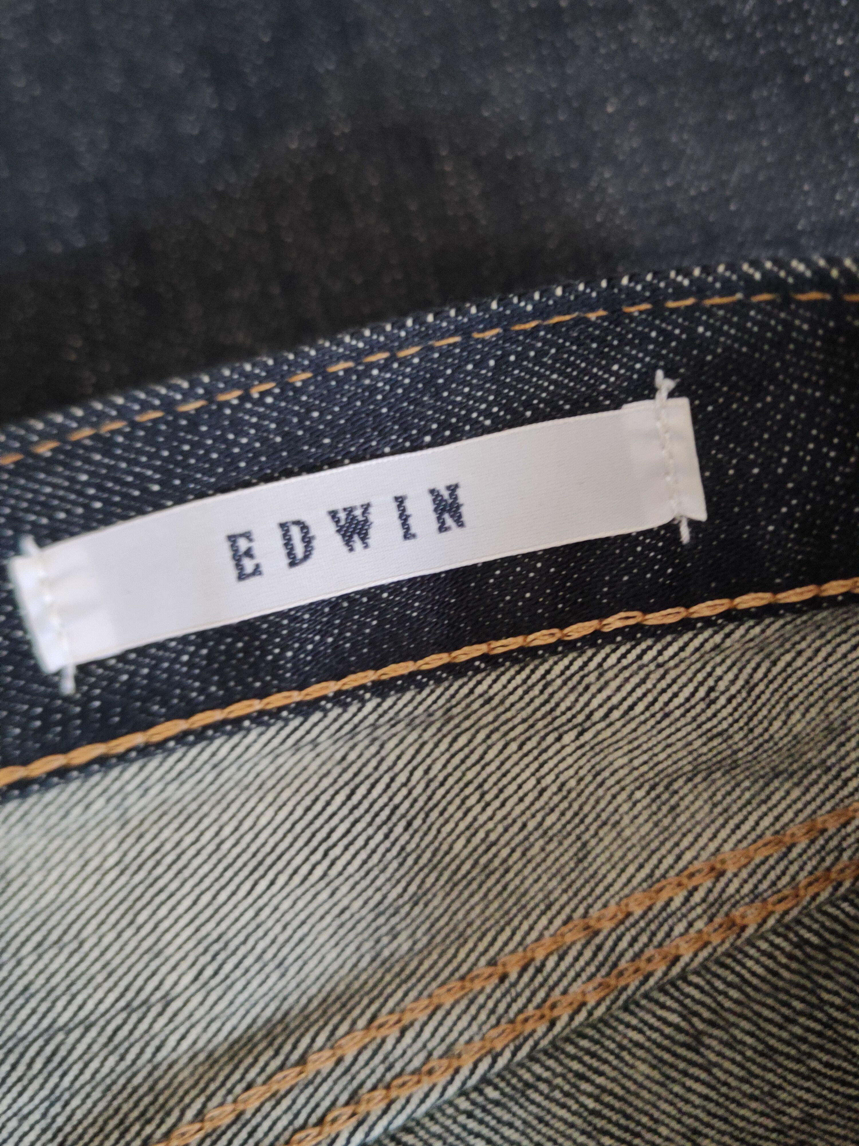Edwin Edwin Black Distressed Ripped Jeans #S2148 Size US 31 - 18 Thumbnail