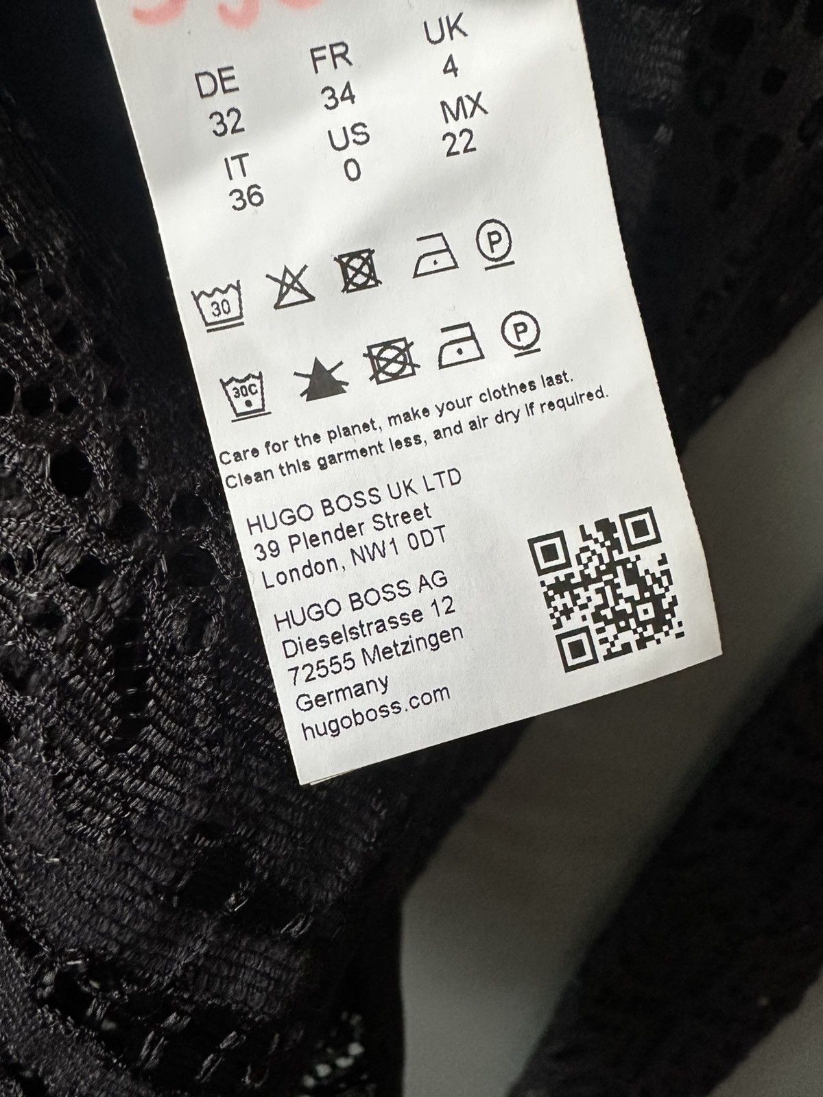 Hugo Boss Women's Boss & KINGA MATHE Lace Black Long Sleeve Size 34 FR Size XS / US 0-2 / IT 36-38 - 7 Thumbnail