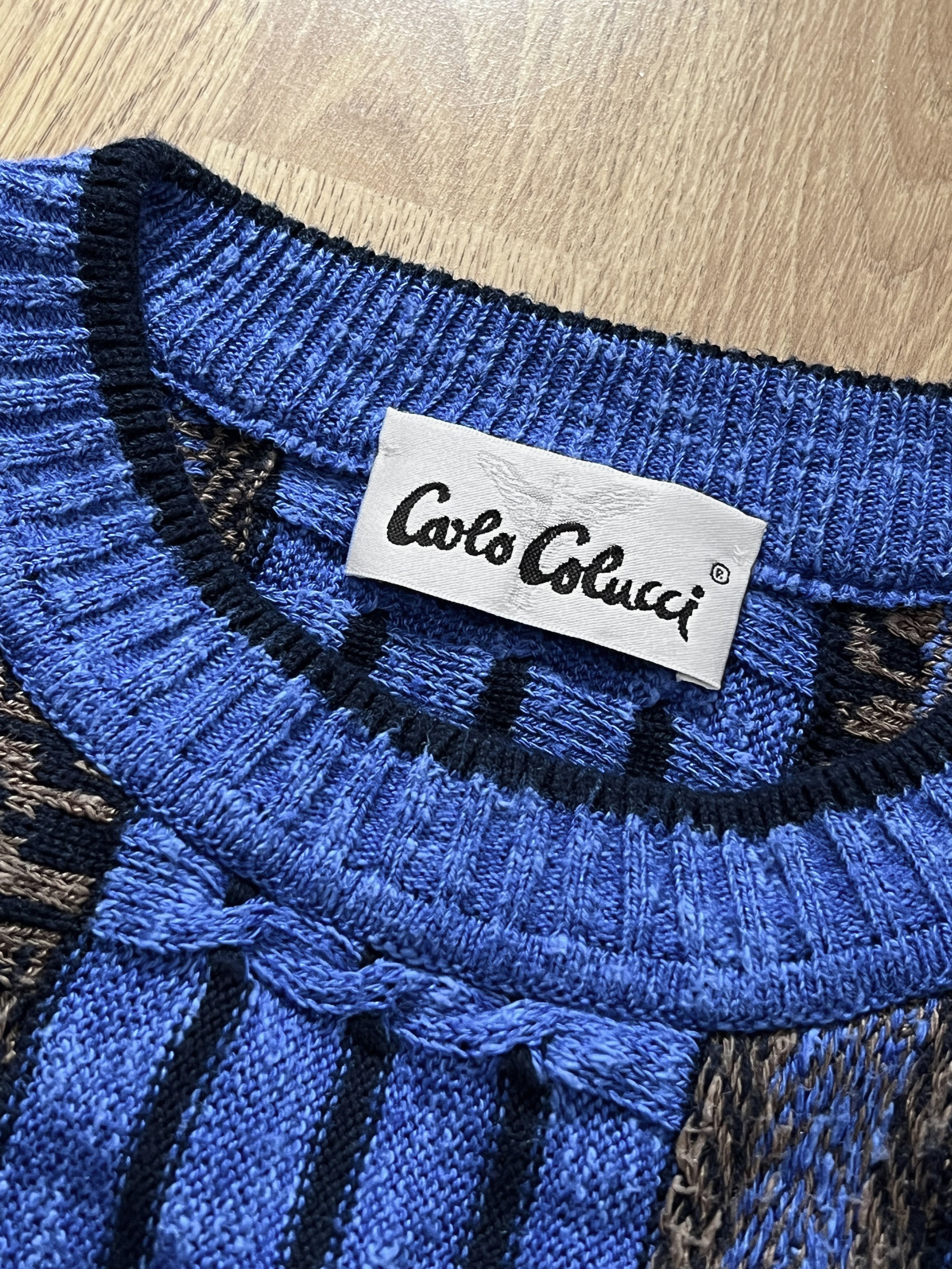Carlo Colucci × Coogi × Vintage Knitwear jumper sweater vintage Carlo Colucci 90s Size US L / EU 52-54 / 3 - 3 Thumbnail