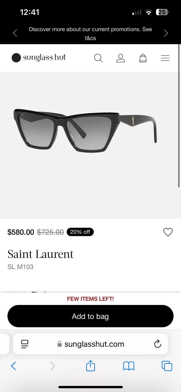 Saint Laurent Paris Saint Laurent SL M103 woman’s Size ONE SIZE - 5 Thumbnail