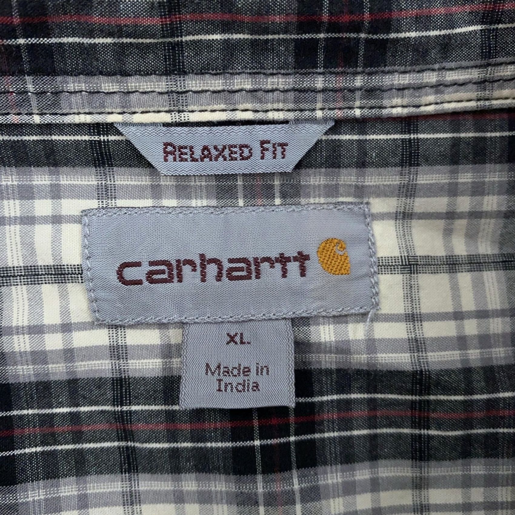 Carhartt Carhartt Plaid Button Down Short Sleeve Shirt XL Relaxed Fit Work Size US XL / EU 56 / 4 - 7 Thumbnail