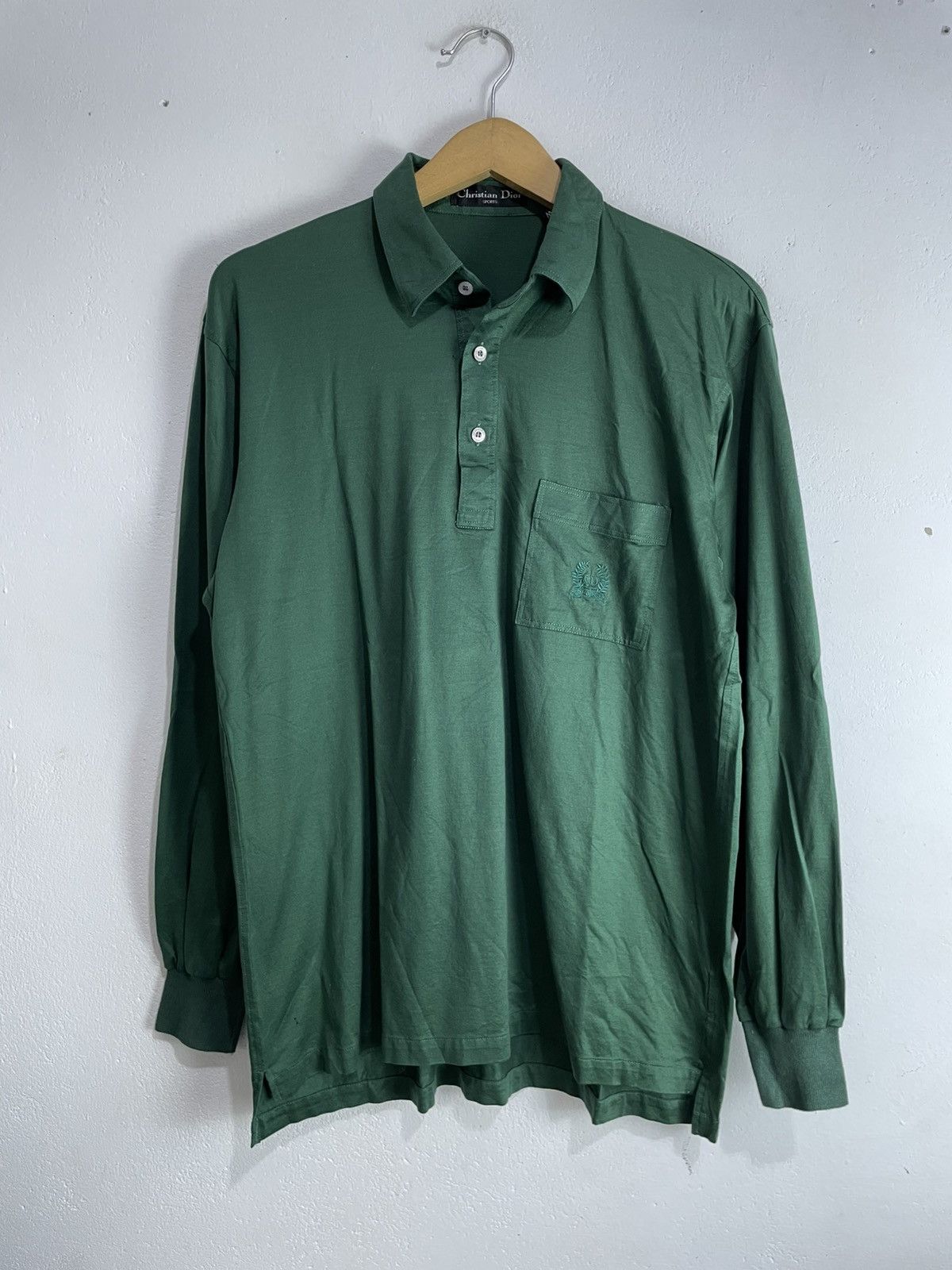 Christian Dior Monsieur Vintage Christian Dior sport logo Polo Longsleeve Size US M / EU 48-50 / 2 - 1 Thumbnail