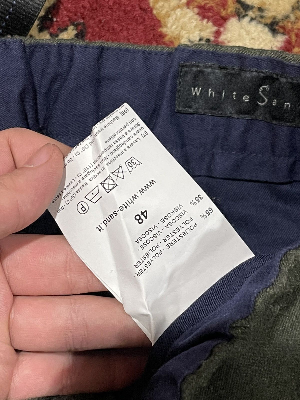 Other Dark Green soft pant made in Italy boutique White Sand Size US 32 / EU 48 - 6 Thumbnail