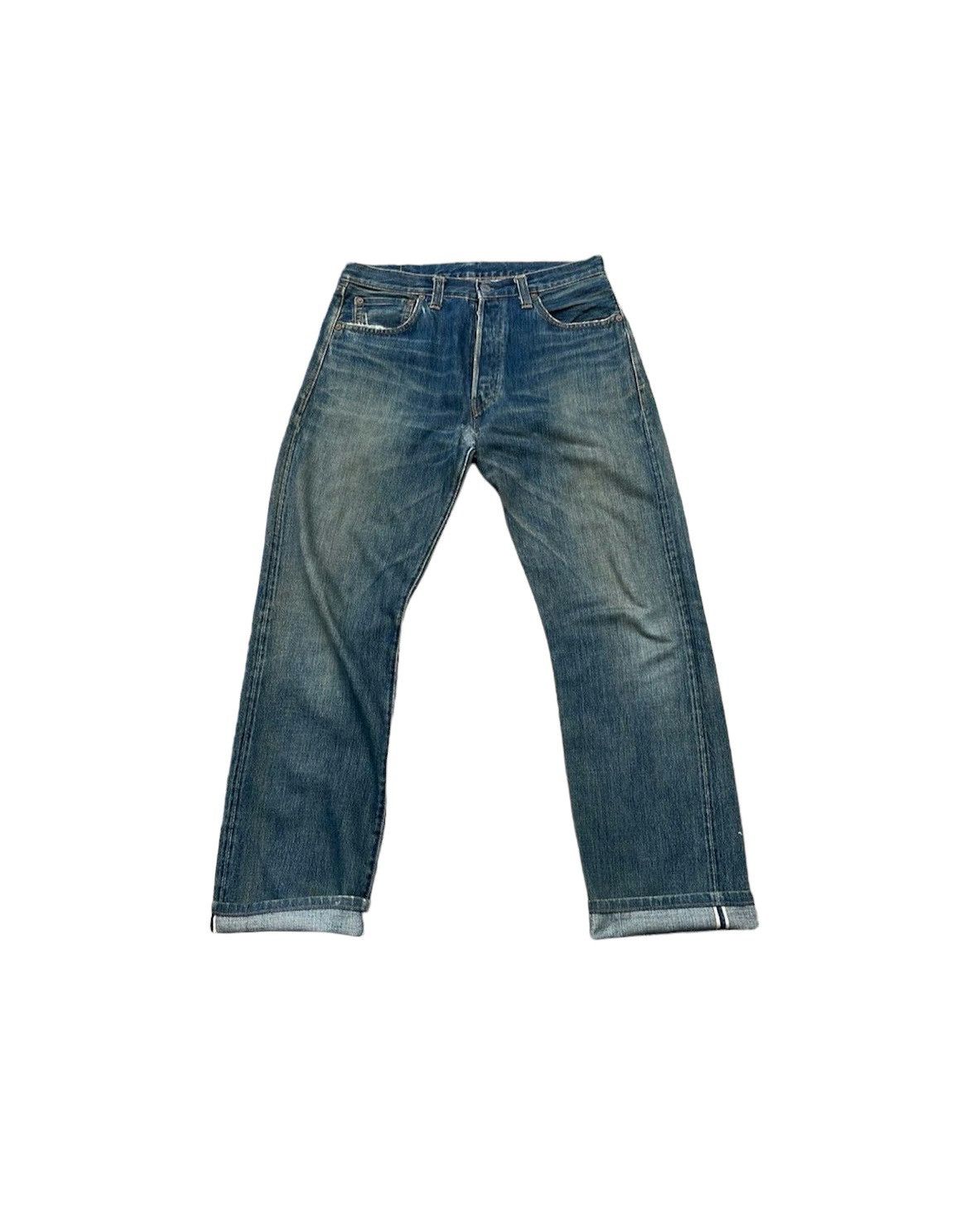 Levi's × Vintage Vintage Levi’s 2000 501XX E 1947 Selvedge Aging Denim Size US 32 / EU 48 - 1 Thumbnail