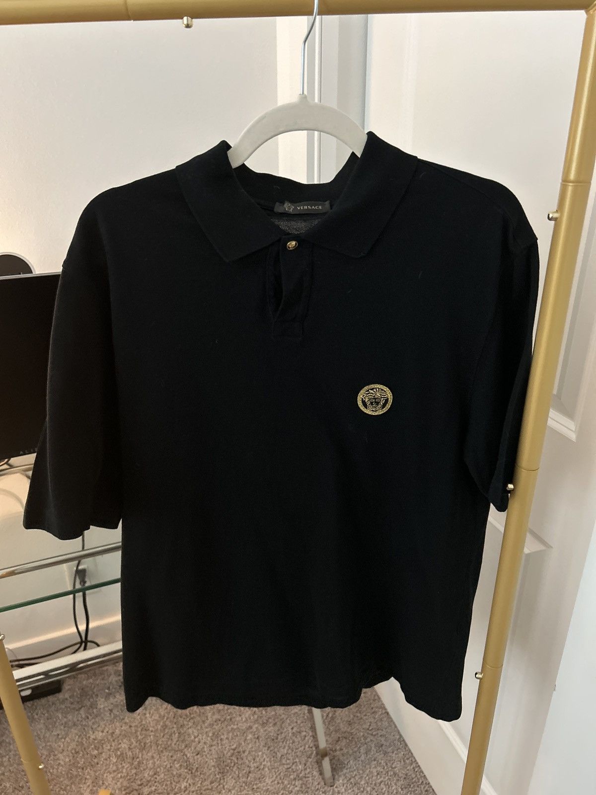 Versace Versace Short Sleeve Polo Shirt Size US M / EU 48-50 / 2 - 2 Thumbnail