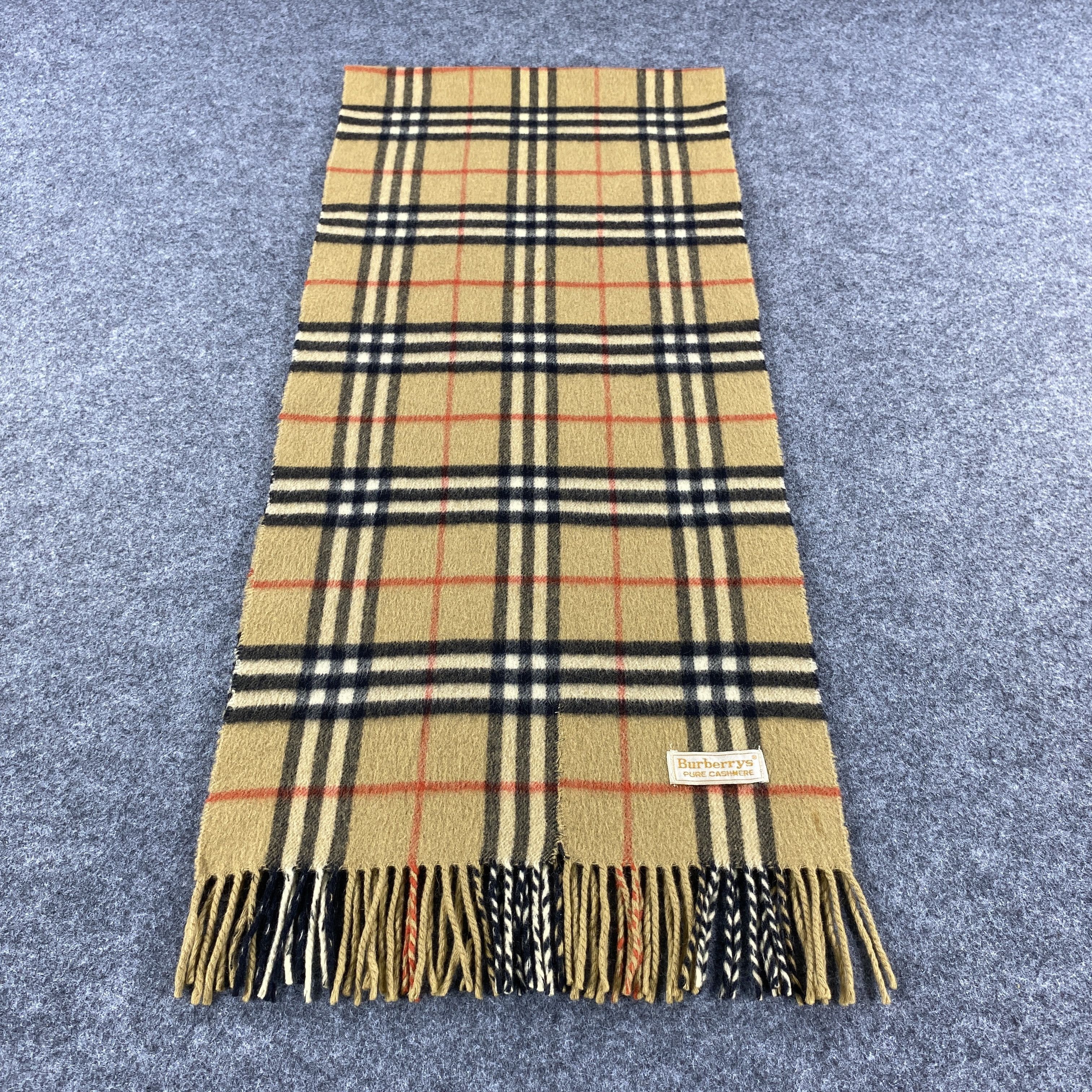 Burberry × Vintage Burberrys Scarf # D407 # Muffler # Neckwear Size ONE SIZE - 1 Thumbnail