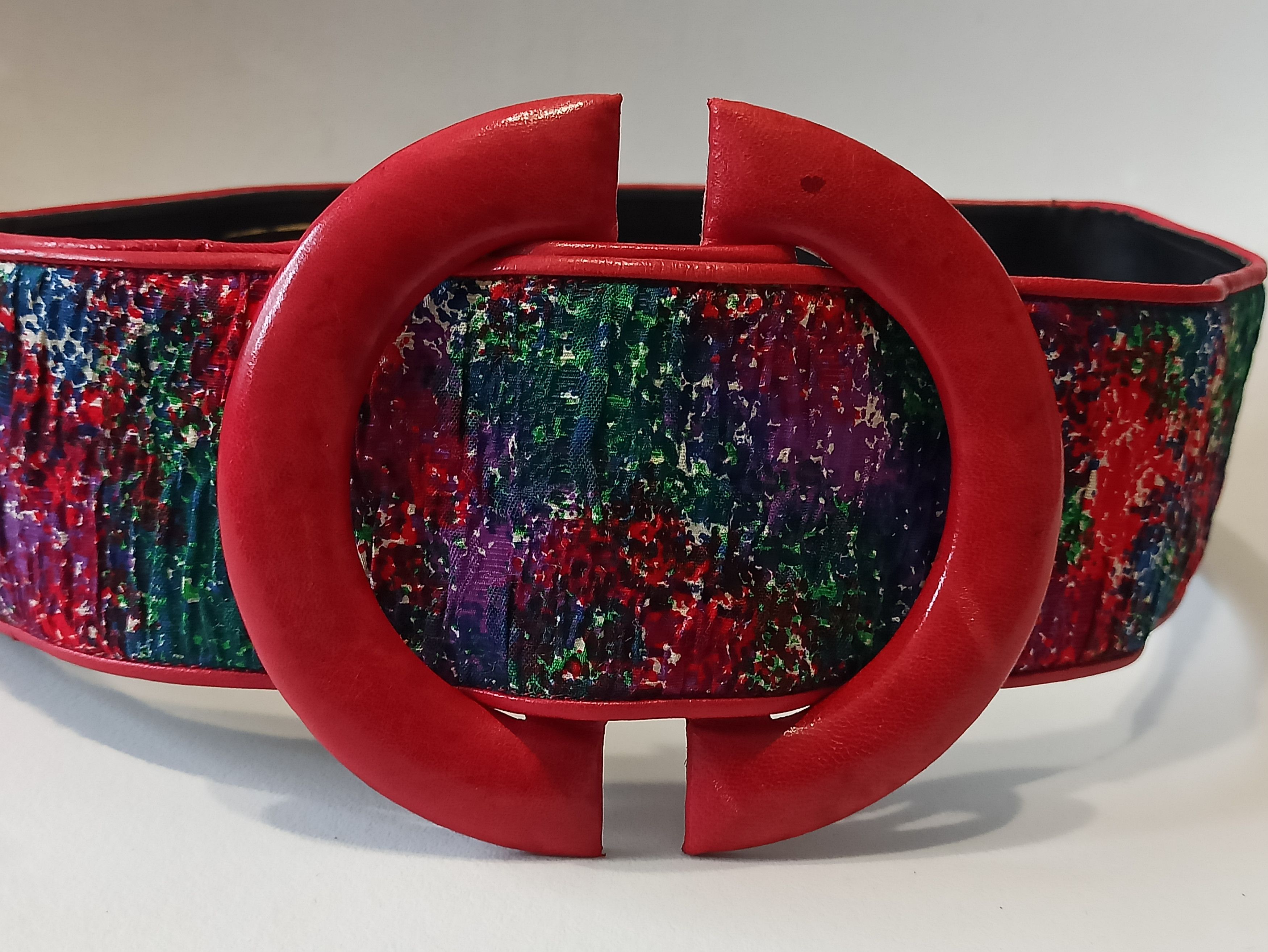 Charles Jourdan × Vintage Charles Jourdan belt red wide vintage Italy Size ONE SIZE - 2 Thumbnail