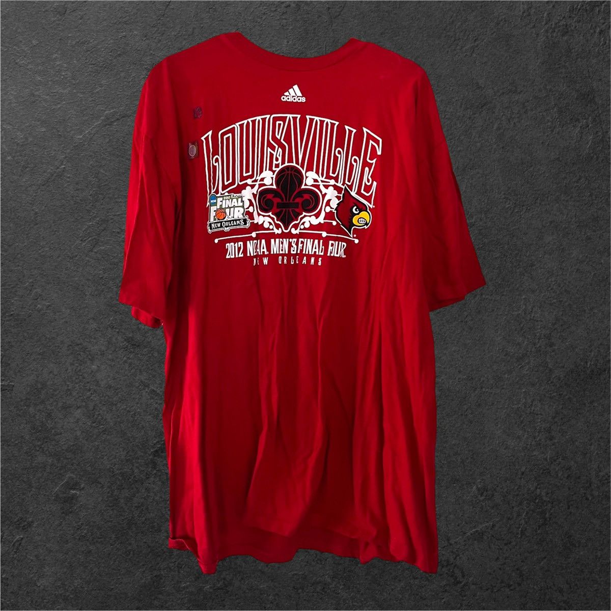 Adidas Adidas Louisville Cardinals red Final Four T-Shirt Size US XXL / EU 58 / 5 - 1 Thumbnail