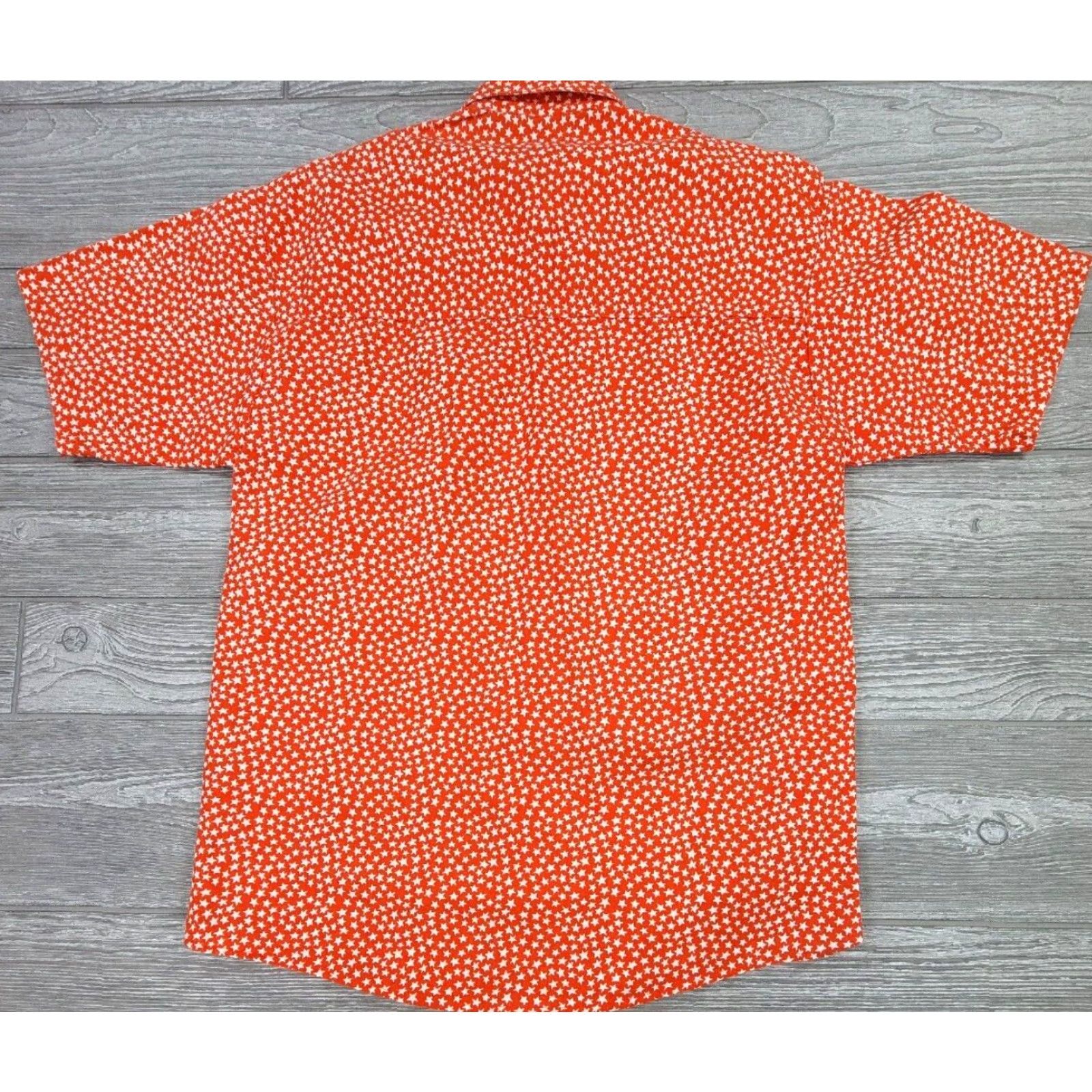 Vintage VINTAGE Bon Homme Orange All Over Print Button Up Short Sleeve Shirt S USA Made Size US S / EU 44-46 / 1 - 5 Thumbnail