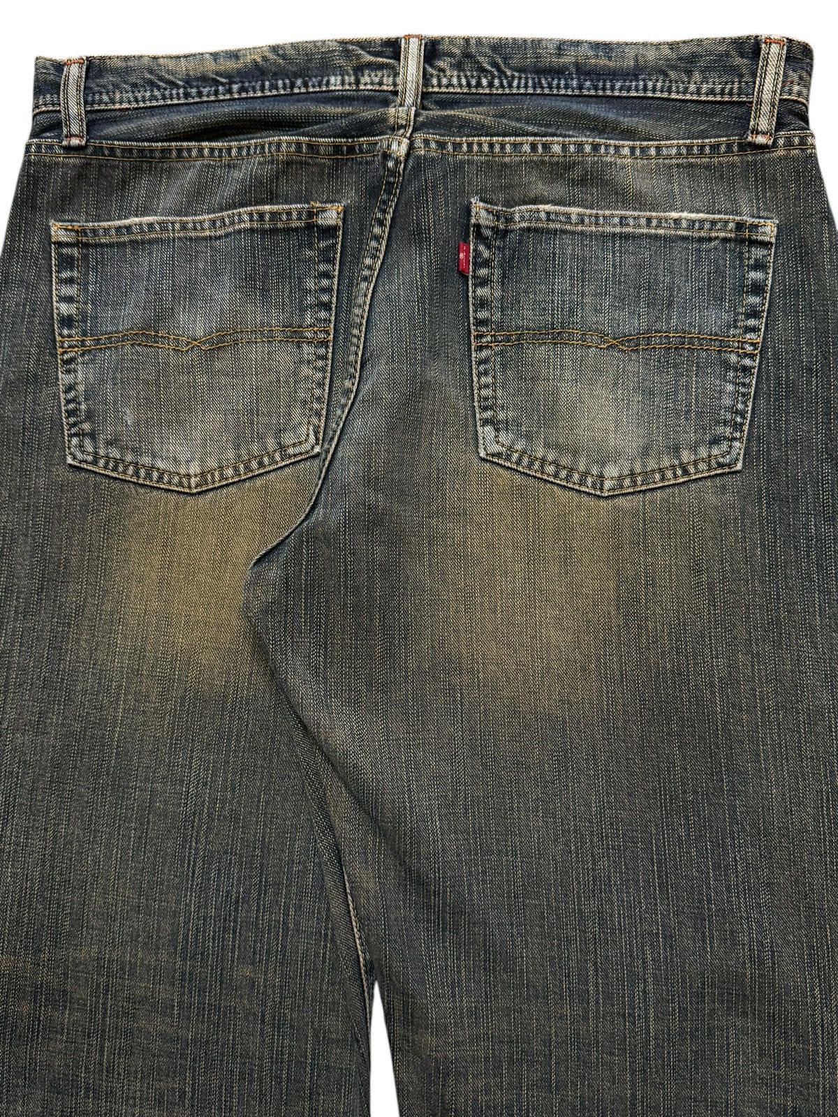Japanese Brand Vintage 90s Japanese Mud Wash Faded Distress Wide Leg Baggy Size US 34 / EU 50 - 5 Thumbnail