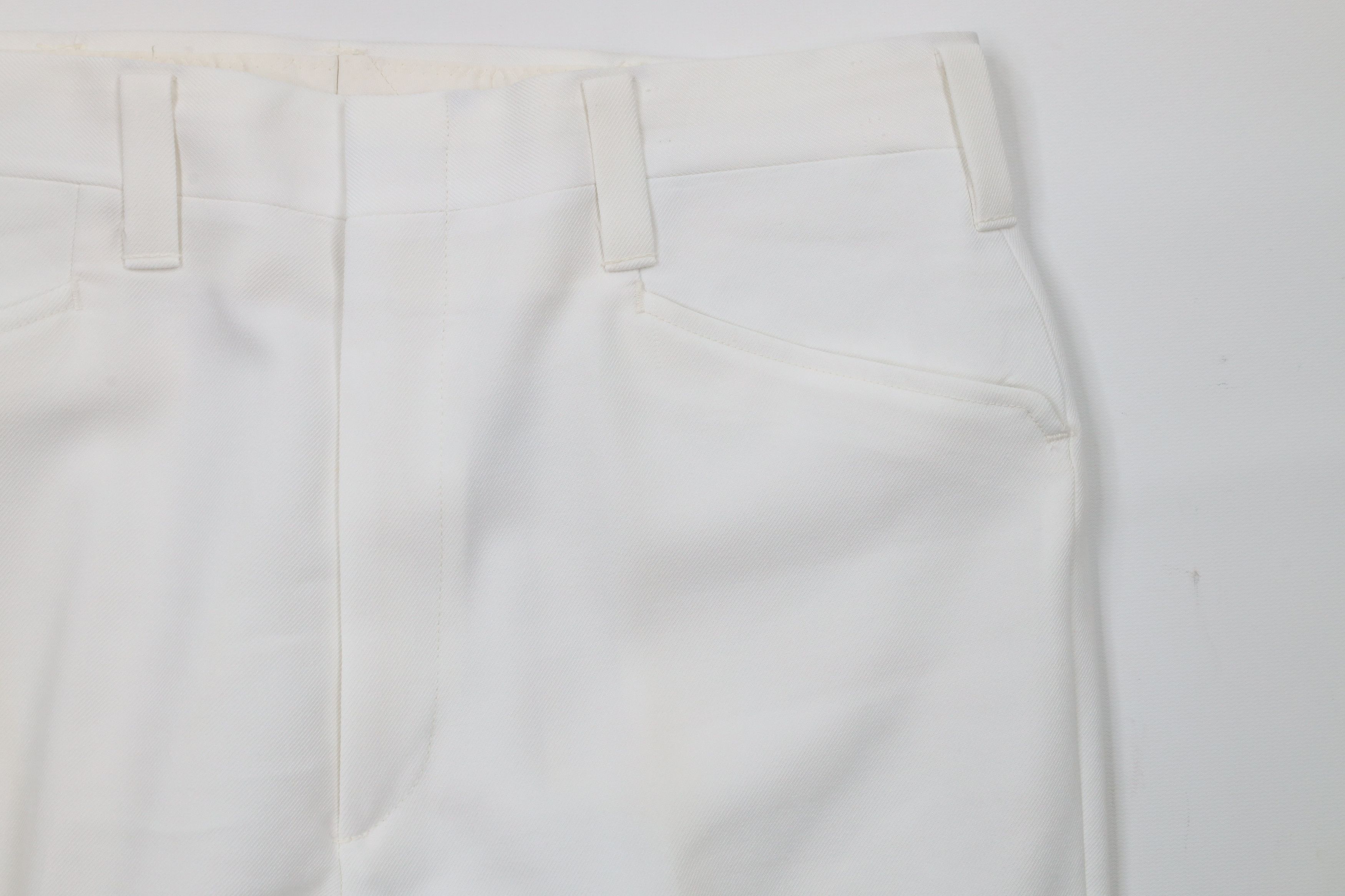 Vintage Vintage 70s Streetwear Flared Wide Leg Chino Pants White USA Size US 33 - 6 Thumbnail