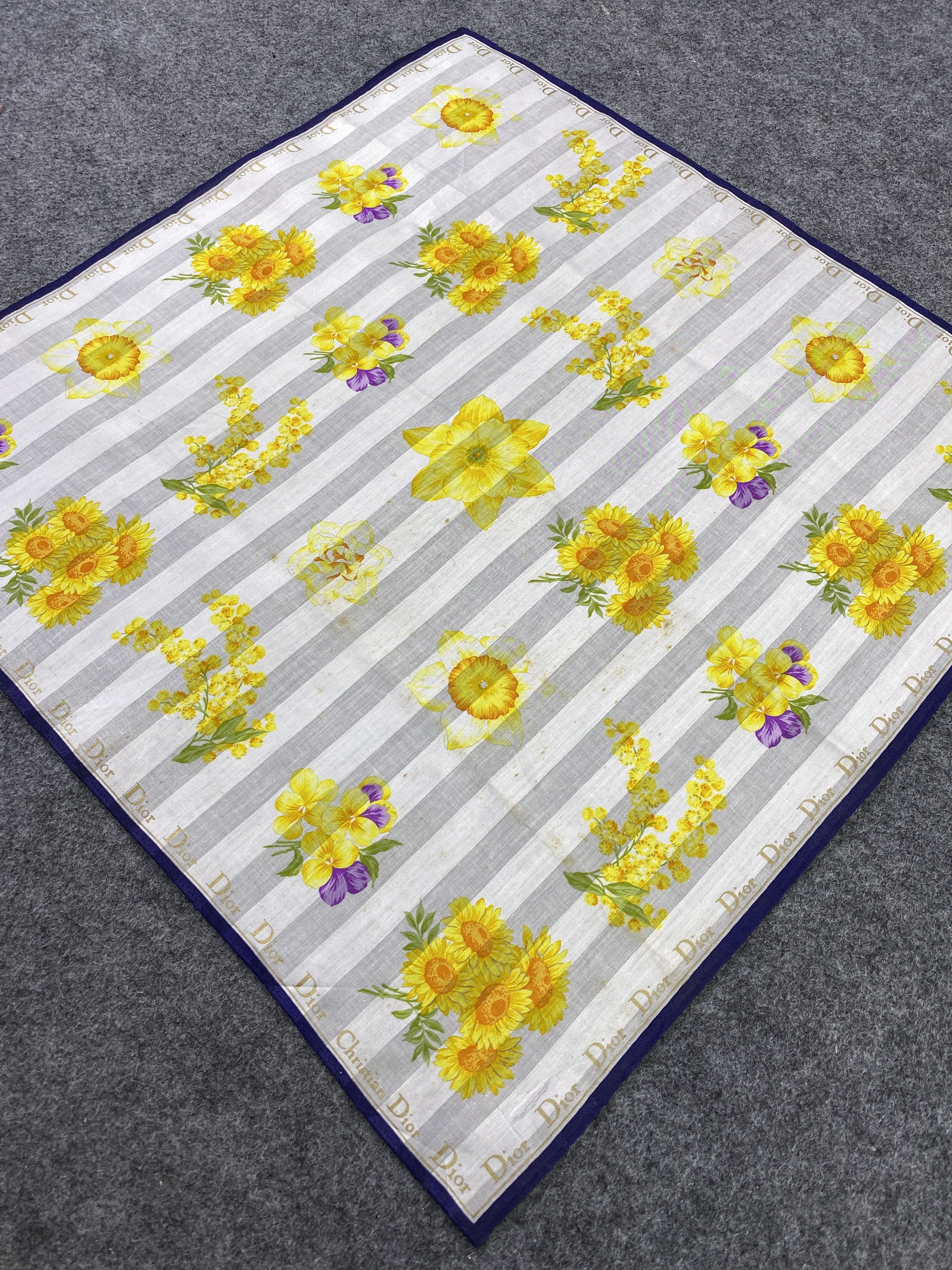 Christian Dior Monsieur Christian Dior Handkerchief / Bandana / Neckerchief-B249 Size ONE SIZE - 4 Thumbnail