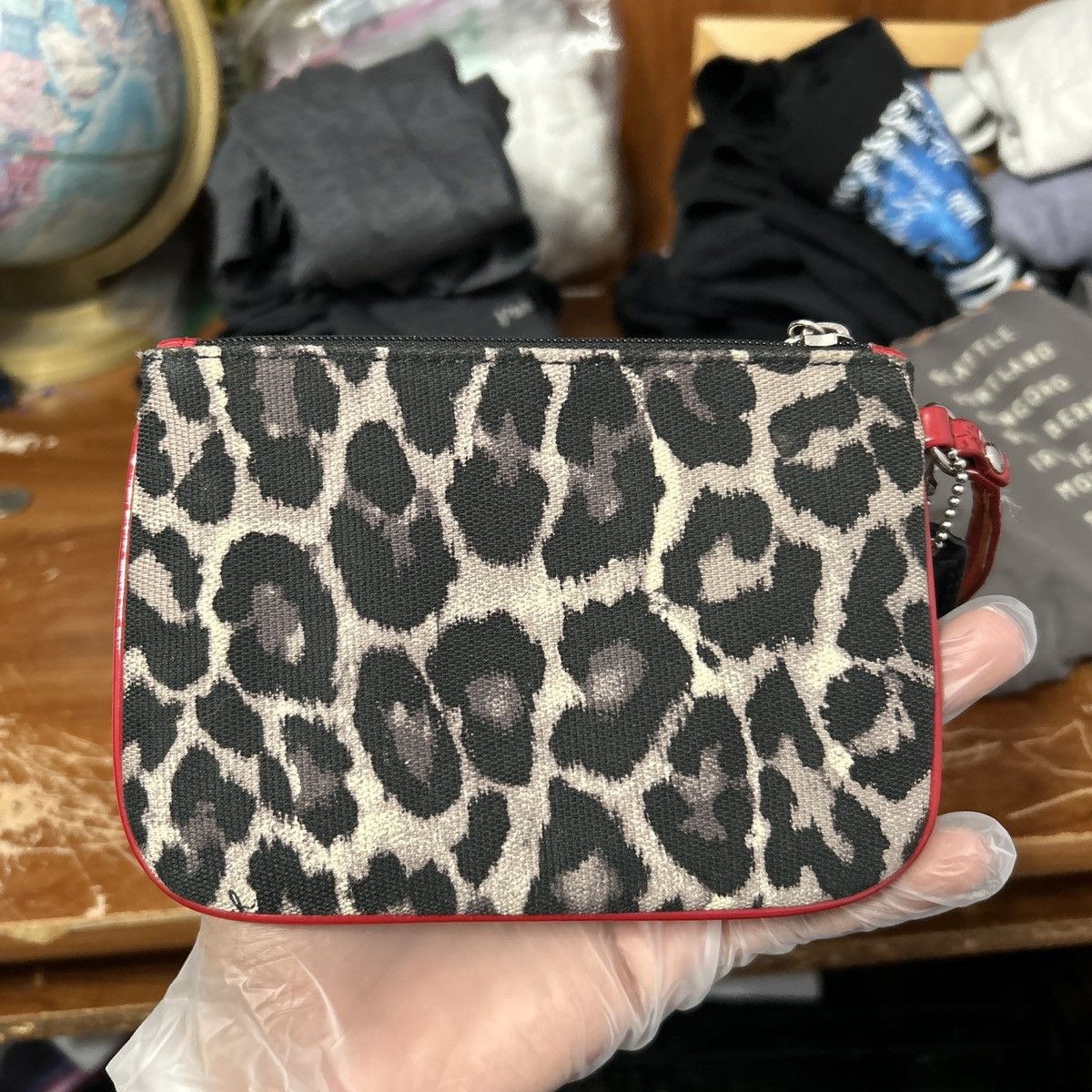 Coach Coach Park Ocelot Leopard Print Cloth Wristlet - “Jennie” Size ONE SIZE - 4 Thumbnail