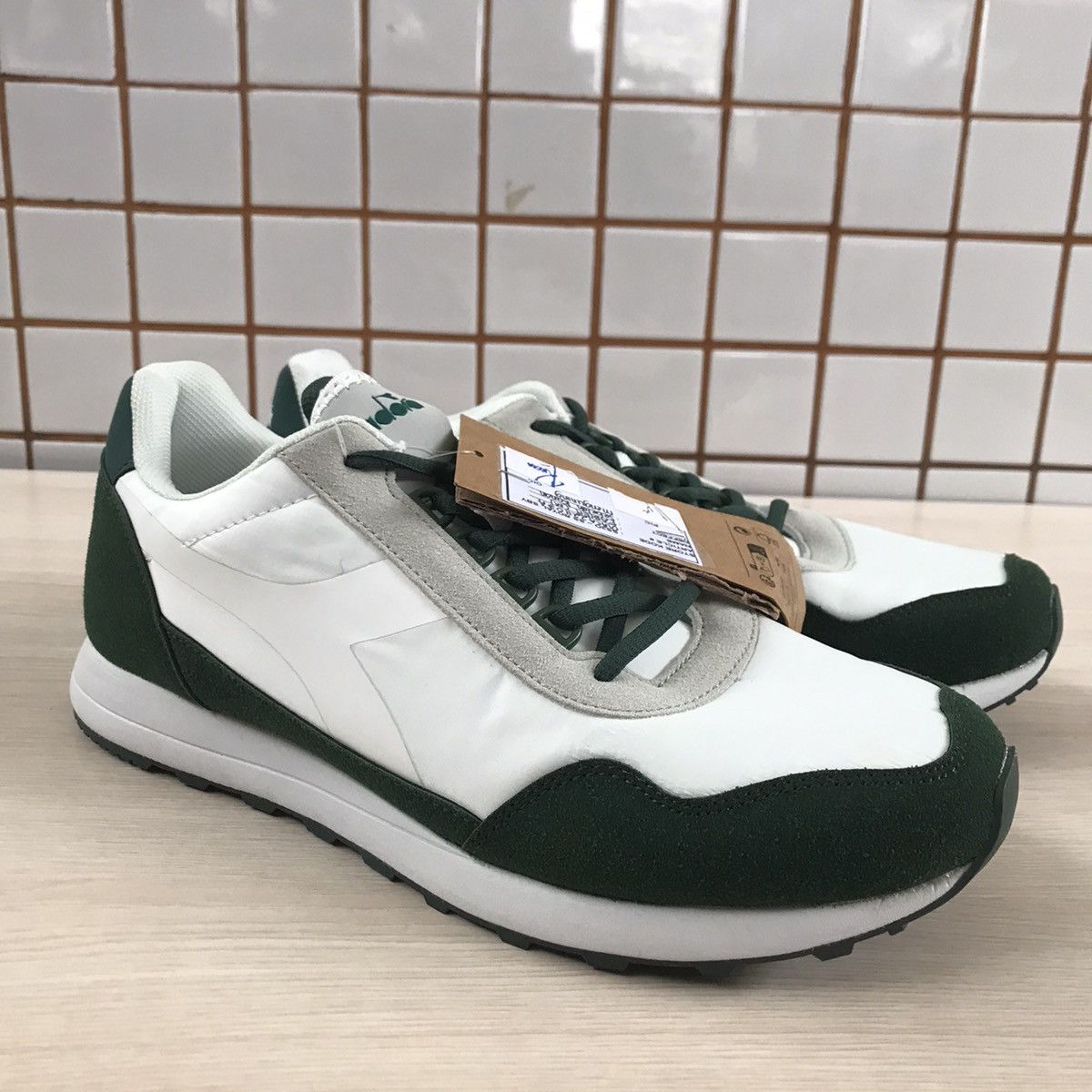 Diadora Diadora Fabien Casual Trainner Shoes Green Suede nylon new Size US 8 / EU 41 - 5 Thumbnail