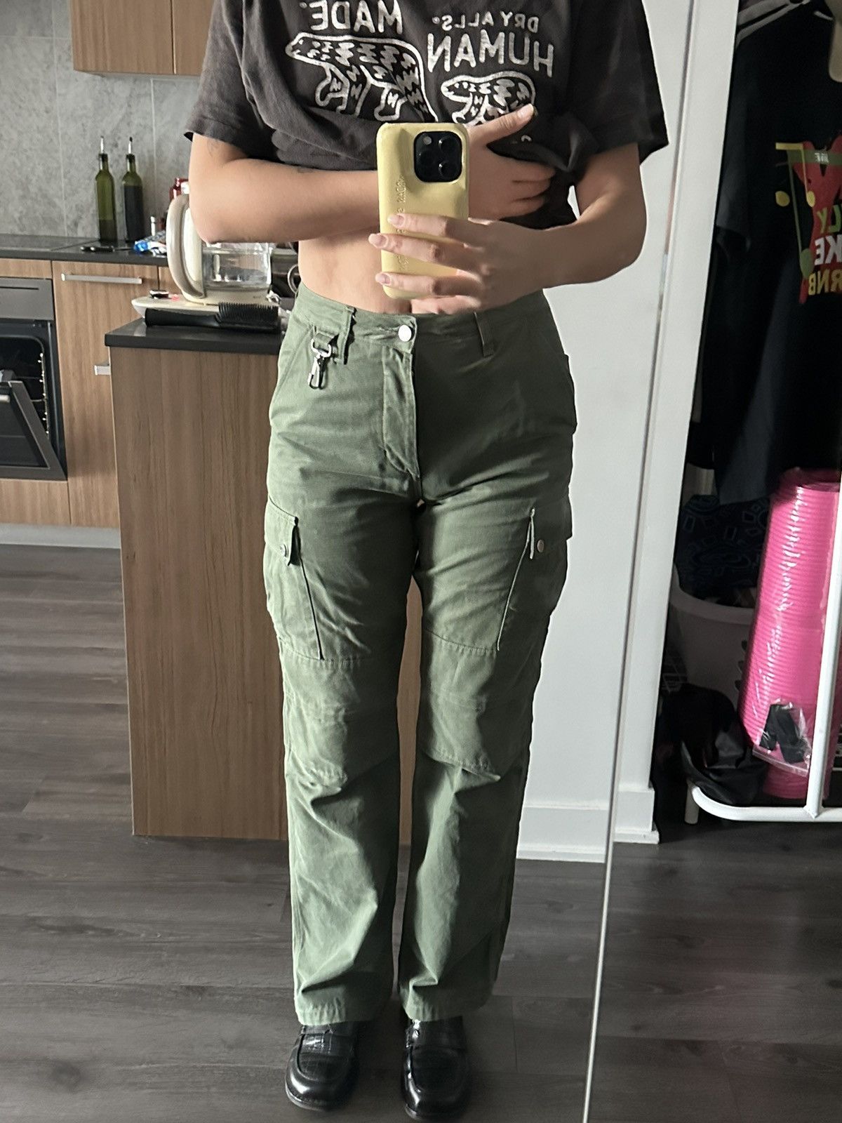 Reese Cooper Reese Cooper Organic Dye Cargo Trouser in Sage Size US 26 / EU 42 - 2 Thumbnail