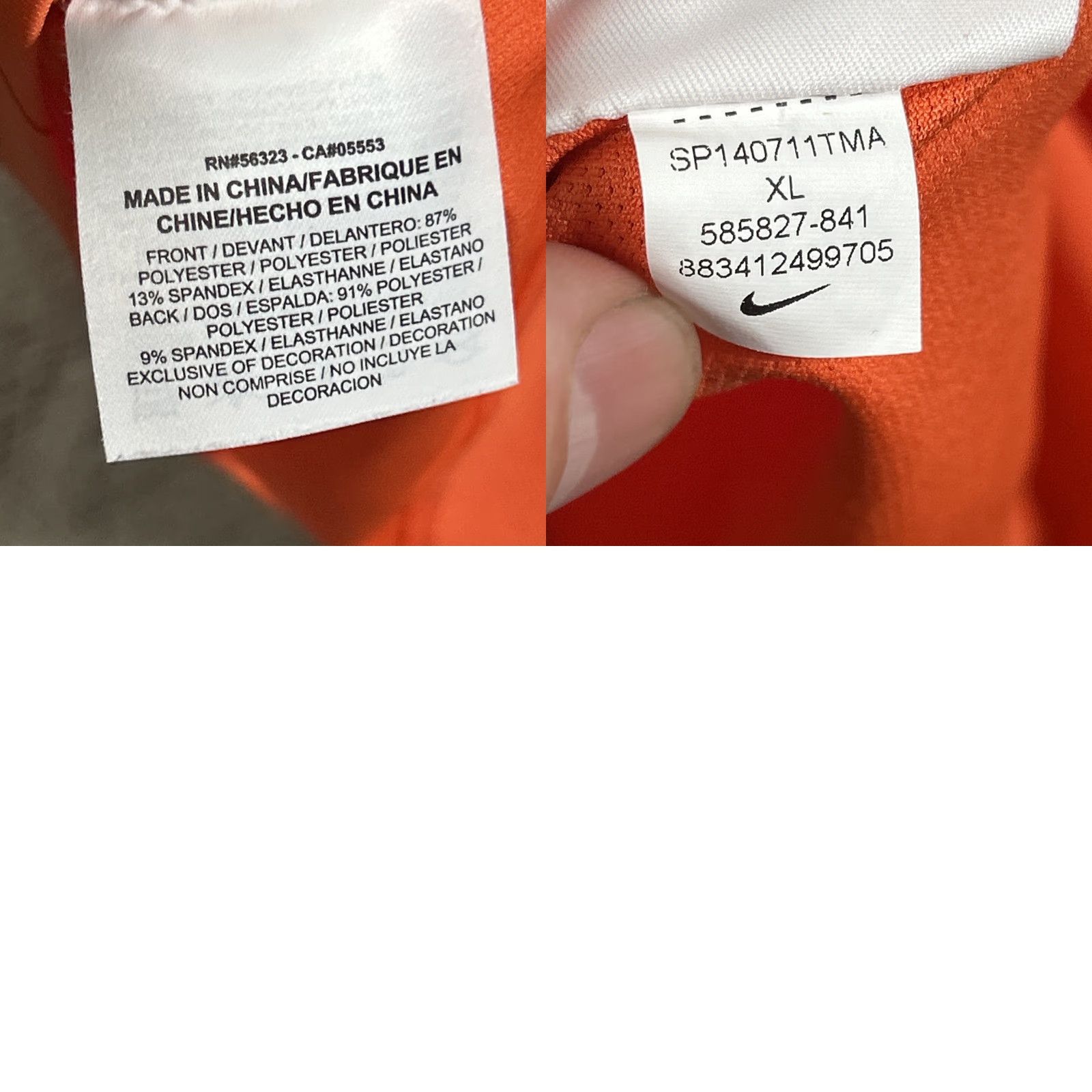 Nike Nike Golf Polo Shirt Mens XL Tour Performance Orange Black Short Sleeve Dri Fit Size US XL / EU 56 / 4 - 8 Thumbnail