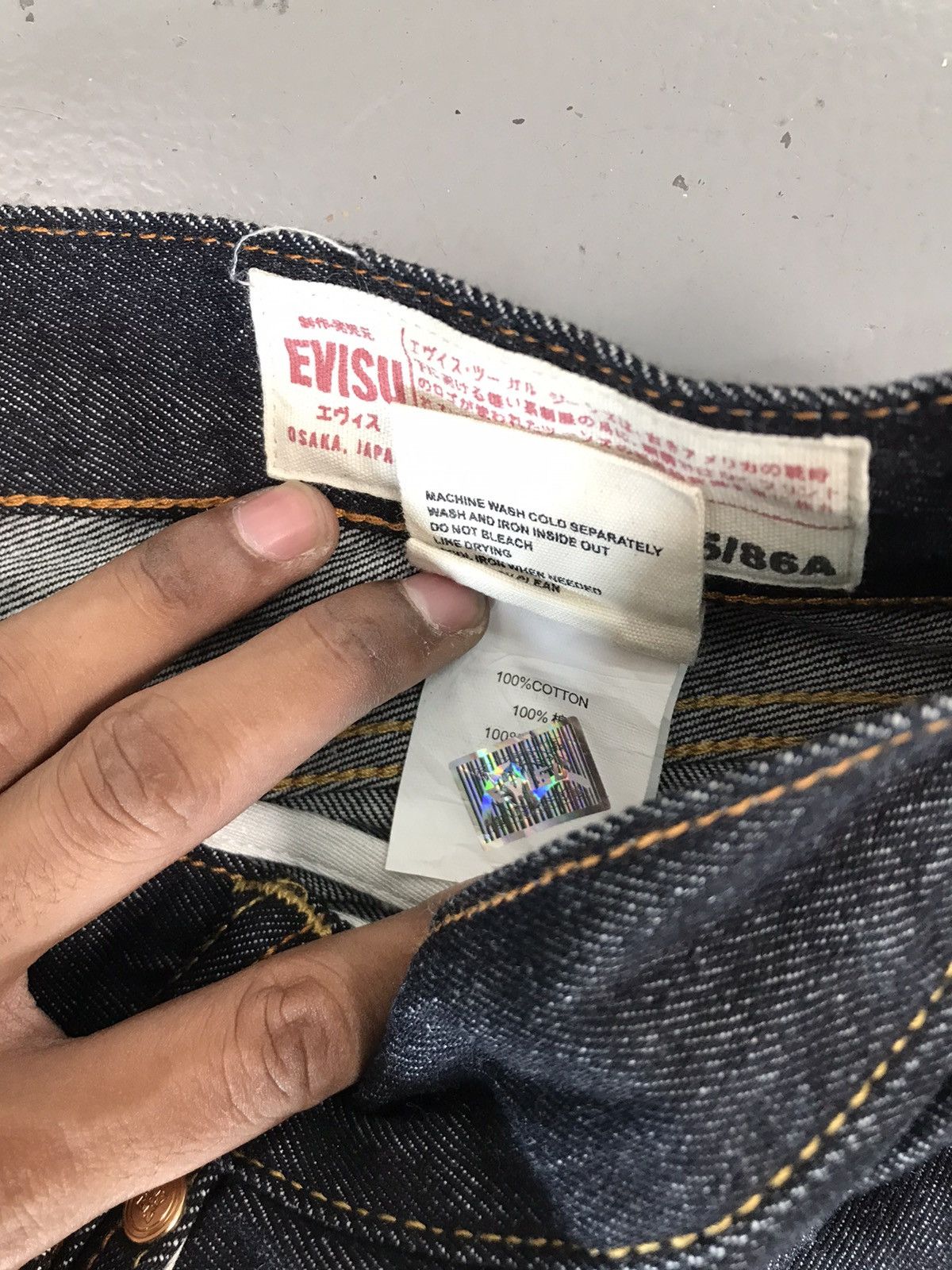 Evisu Rare vintage Evisu kuro Osaka stretchseem denim Size US 36 / EU 52 - 7 Thumbnail