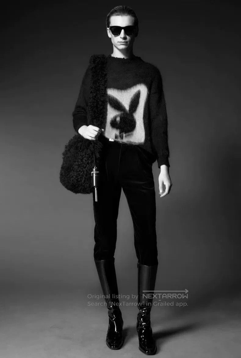 Saint Laurent Paris Saint Laurent Paris Poster Slim Velvet Dress Pants Size US 30 / EU 46 - 2 Thumbnail